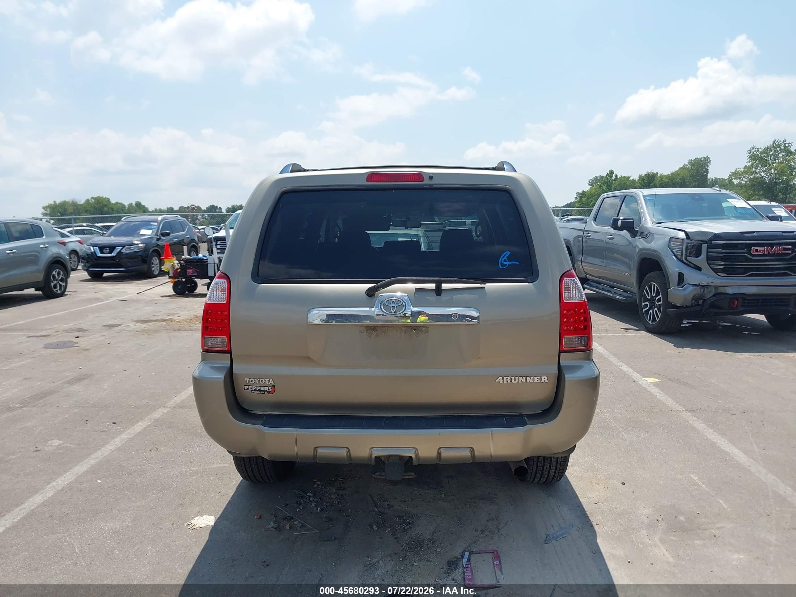 2006 Toyota 4runner Sr5 V6 Желто-коричневый vin: JTEZU14R268042735
