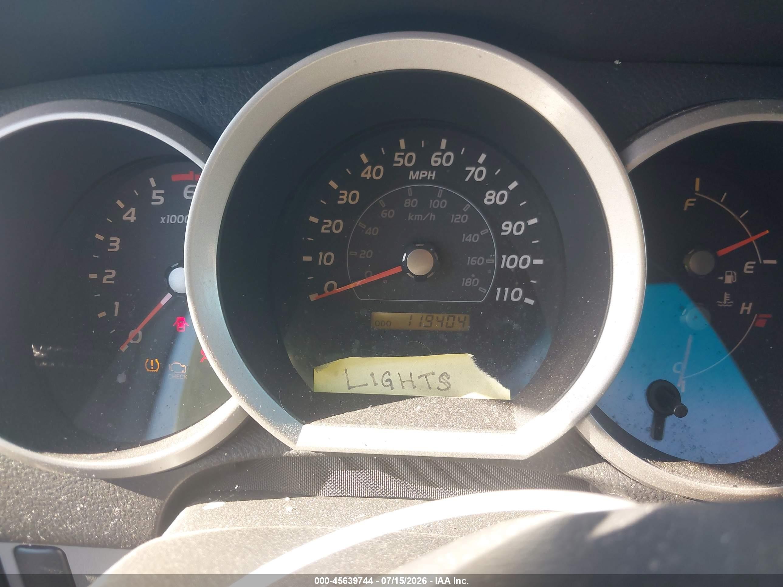 2007 Toyota 4runner Sr5 Серый vin: JTEZU14R270093586