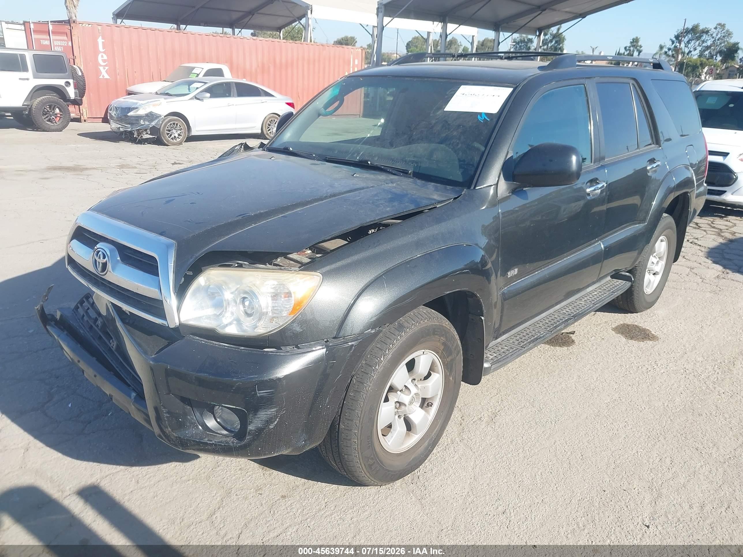 2007 Toyota 4runner Sr5 Серый vin: JTEZU14R270093586