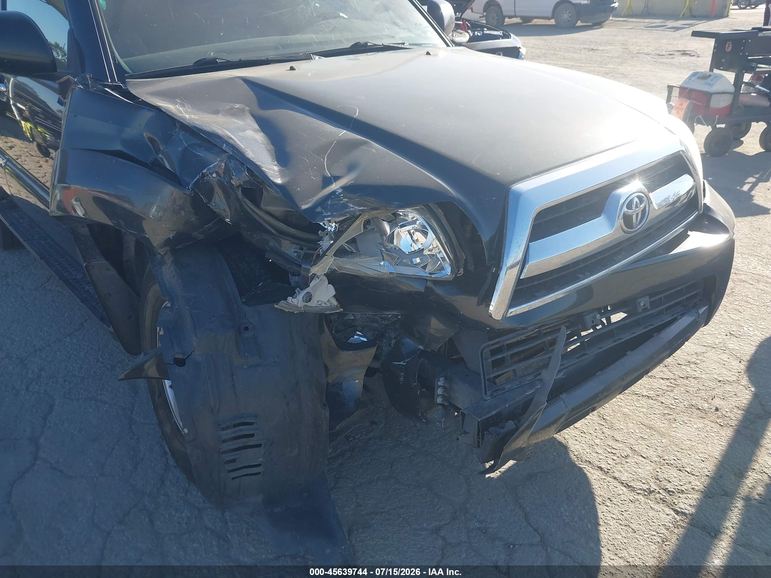 2007 Toyota 4runner Sr5 Серый vin: JTEZU14R270093586