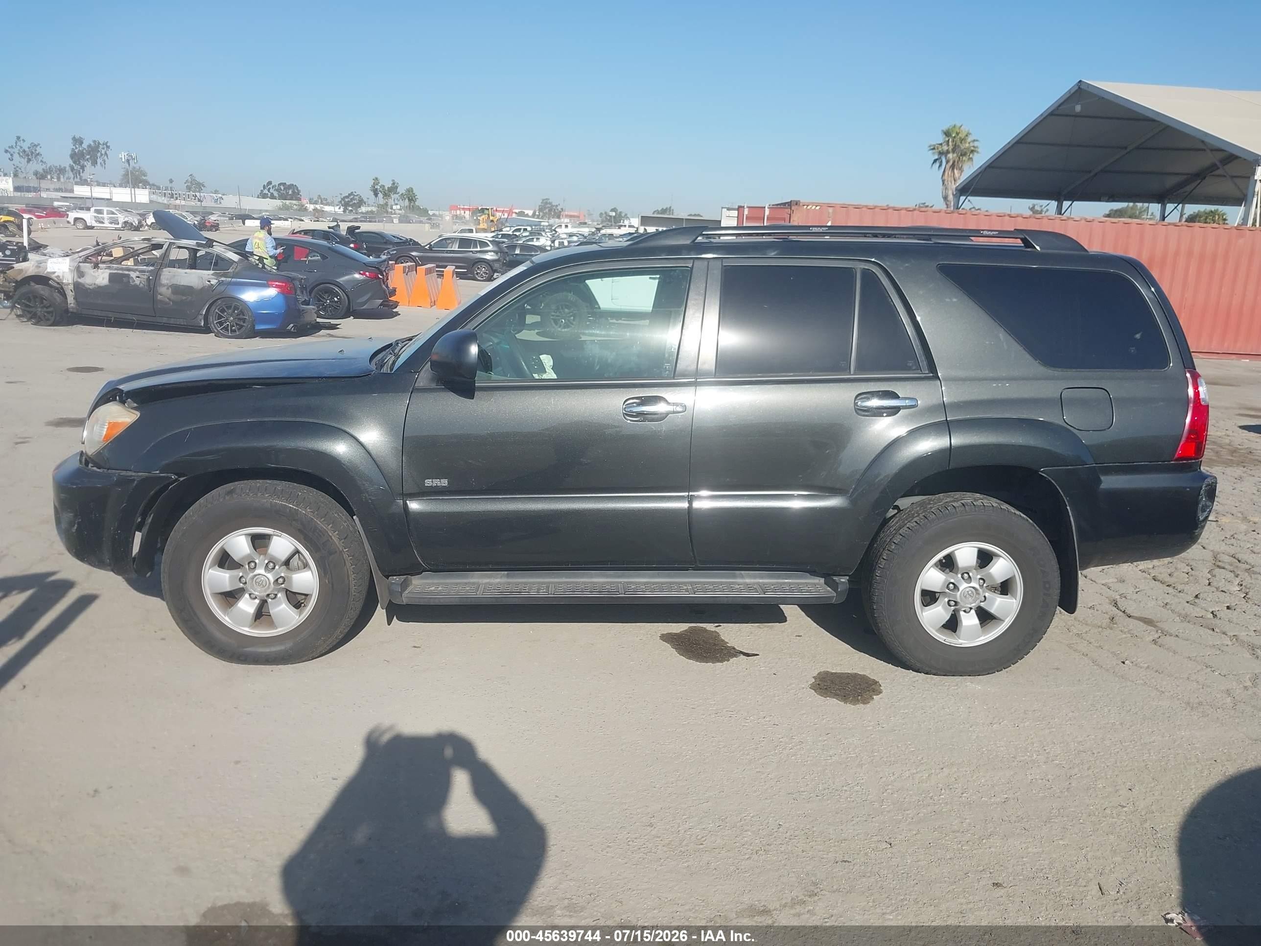 2007 Toyota 4runner Sr5 Серый vin: JTEZU14R270093586