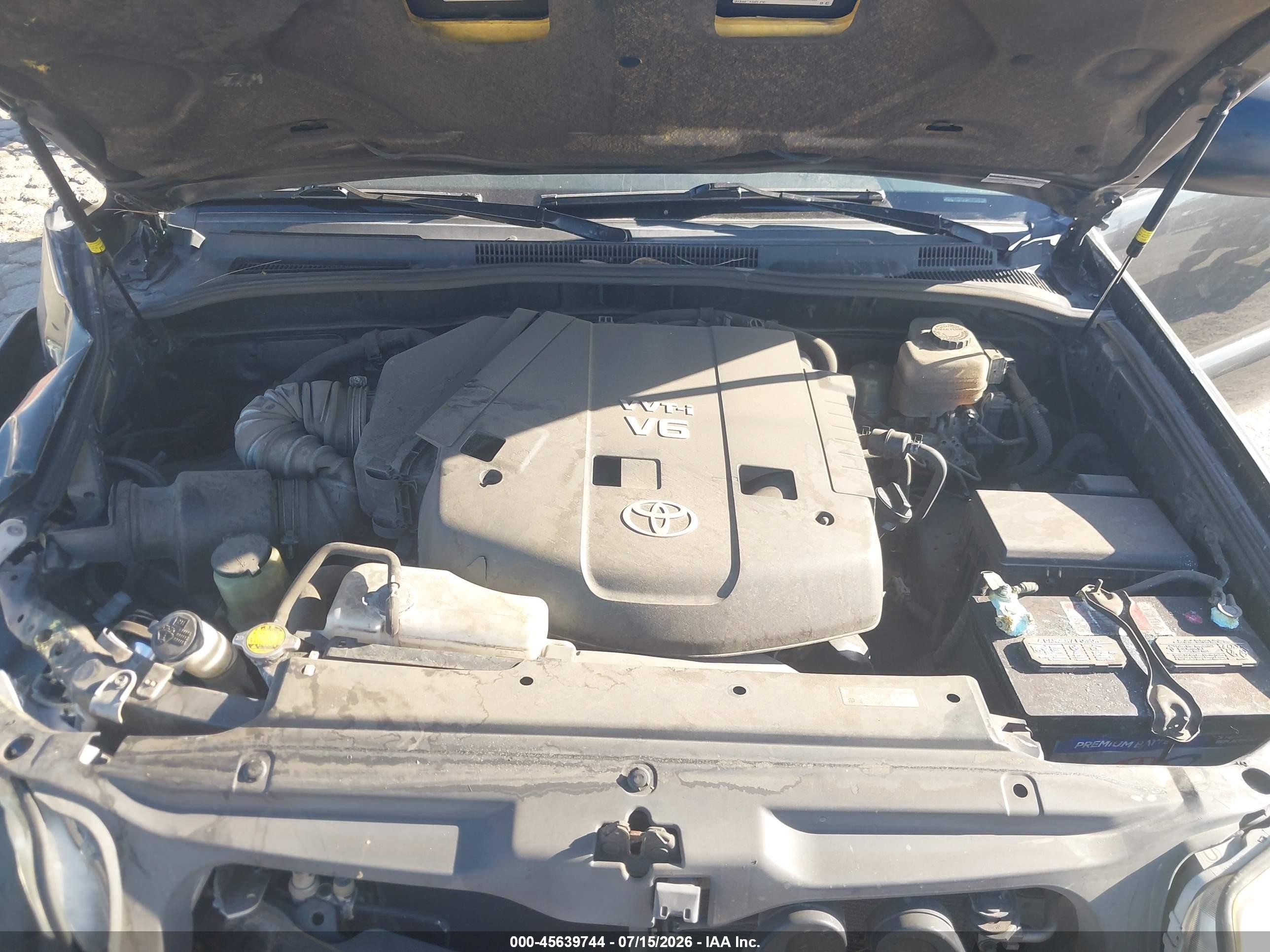 2007 Toyota 4runner Sr5 Серый vin: JTEZU14R270093586