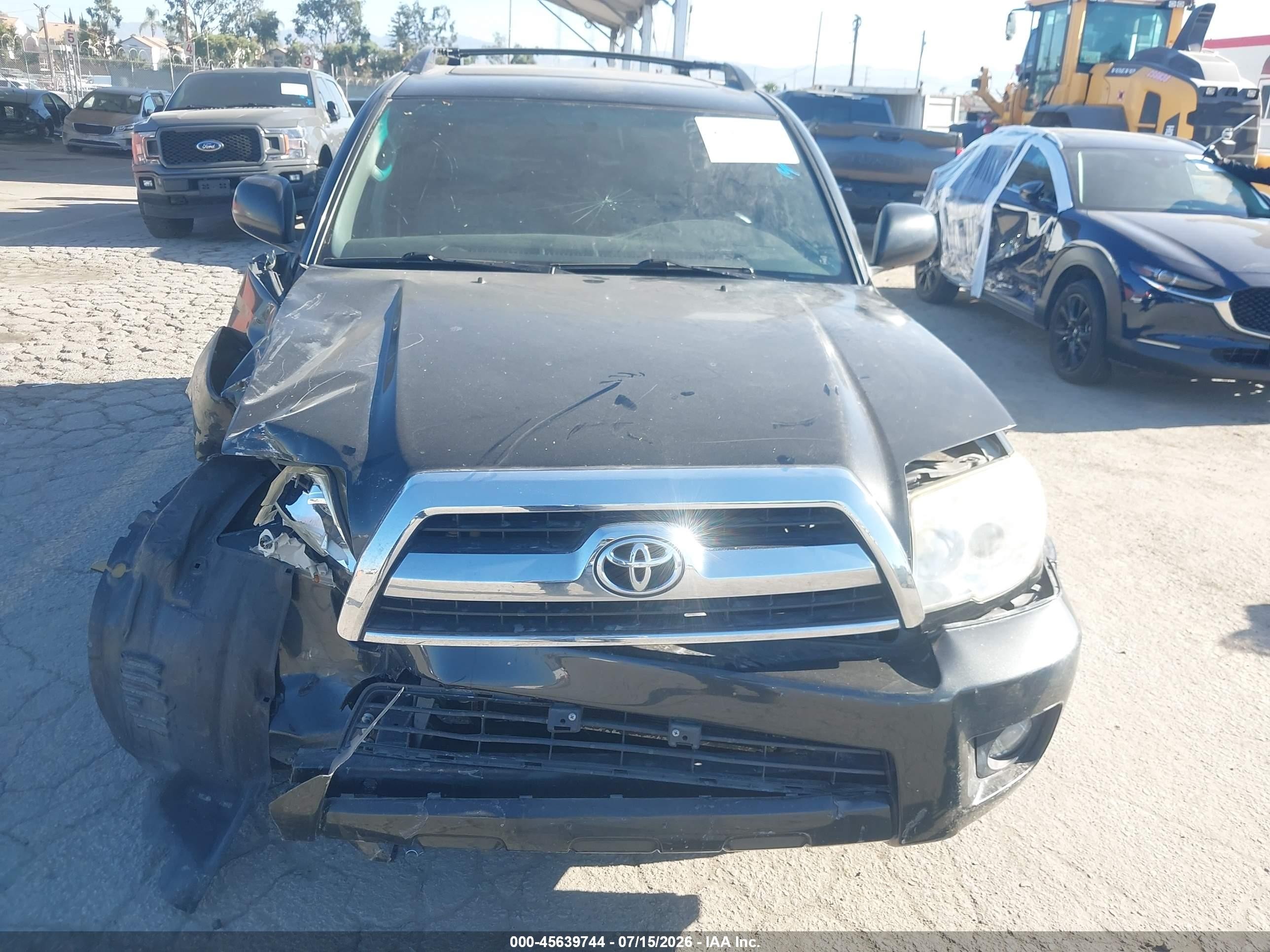 2007 Toyota 4runner Sr5 Серый vin: JTEZU14R270093586