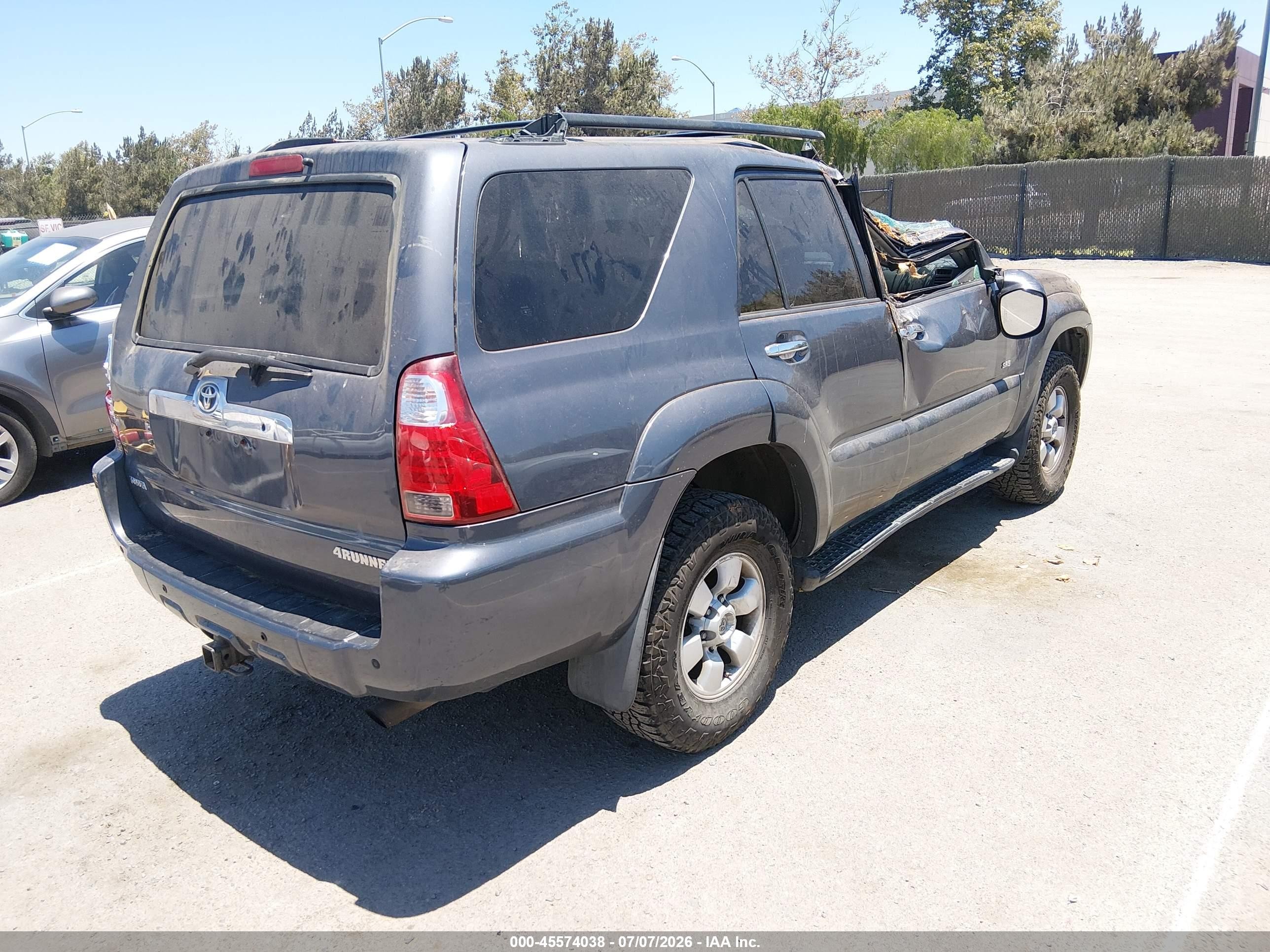2007 Toyota 4runner Sr5 Gray vin: JTEZU14R278067734