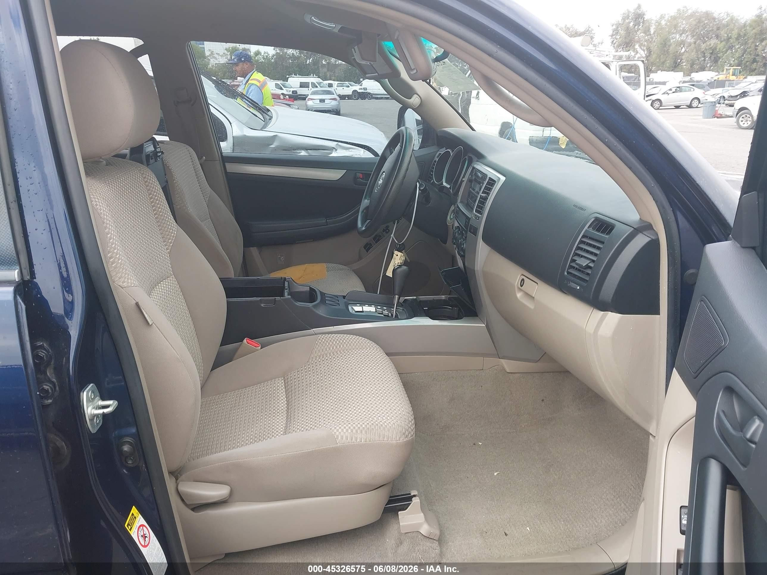 2007 Toyota 4runner Sr5 V6 Dark Blue vin: JTEZU14R278076238