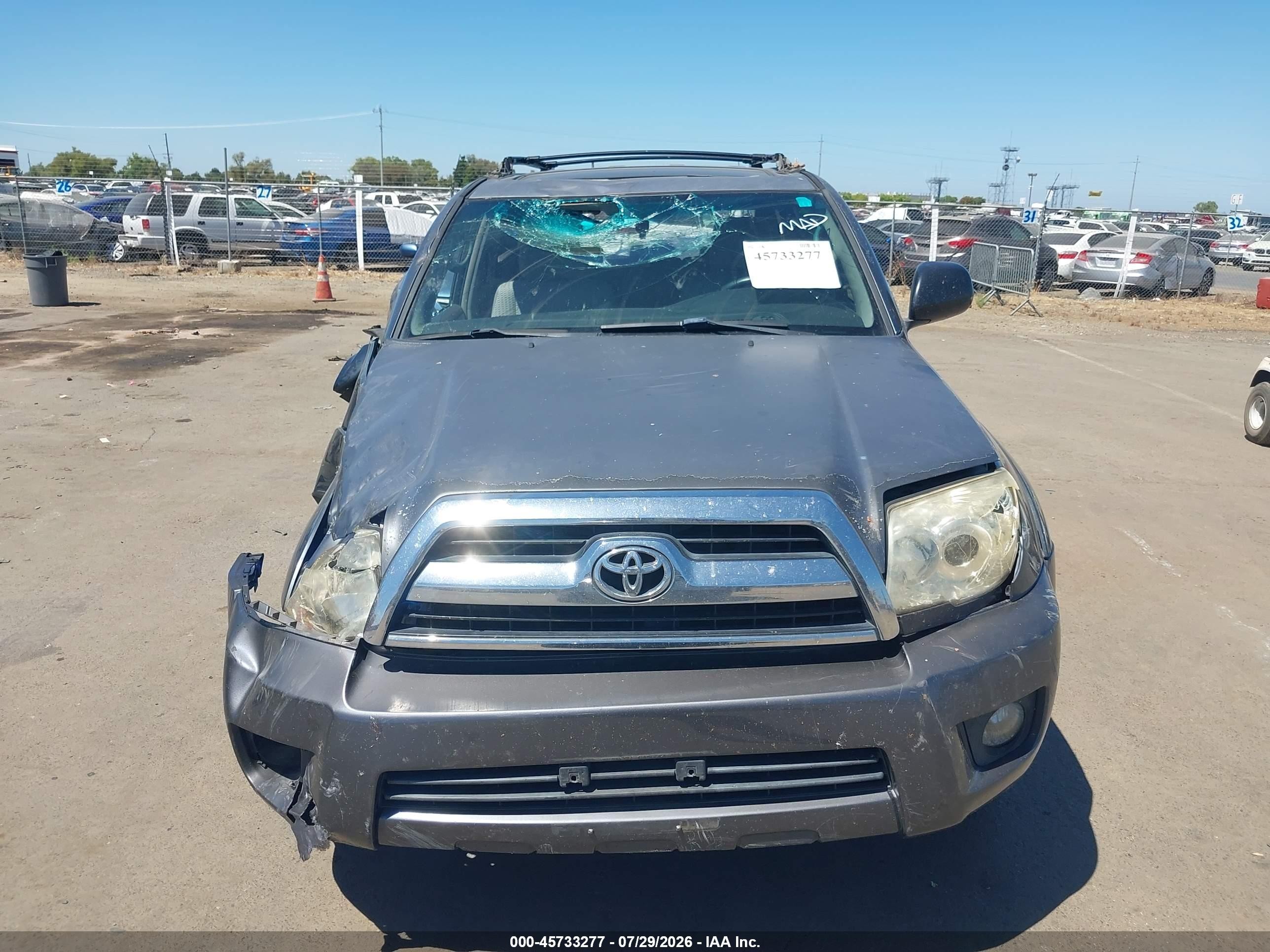 2008 Toyota 4runner Sr5 V6 Серый vin: JTEZU14R280100733