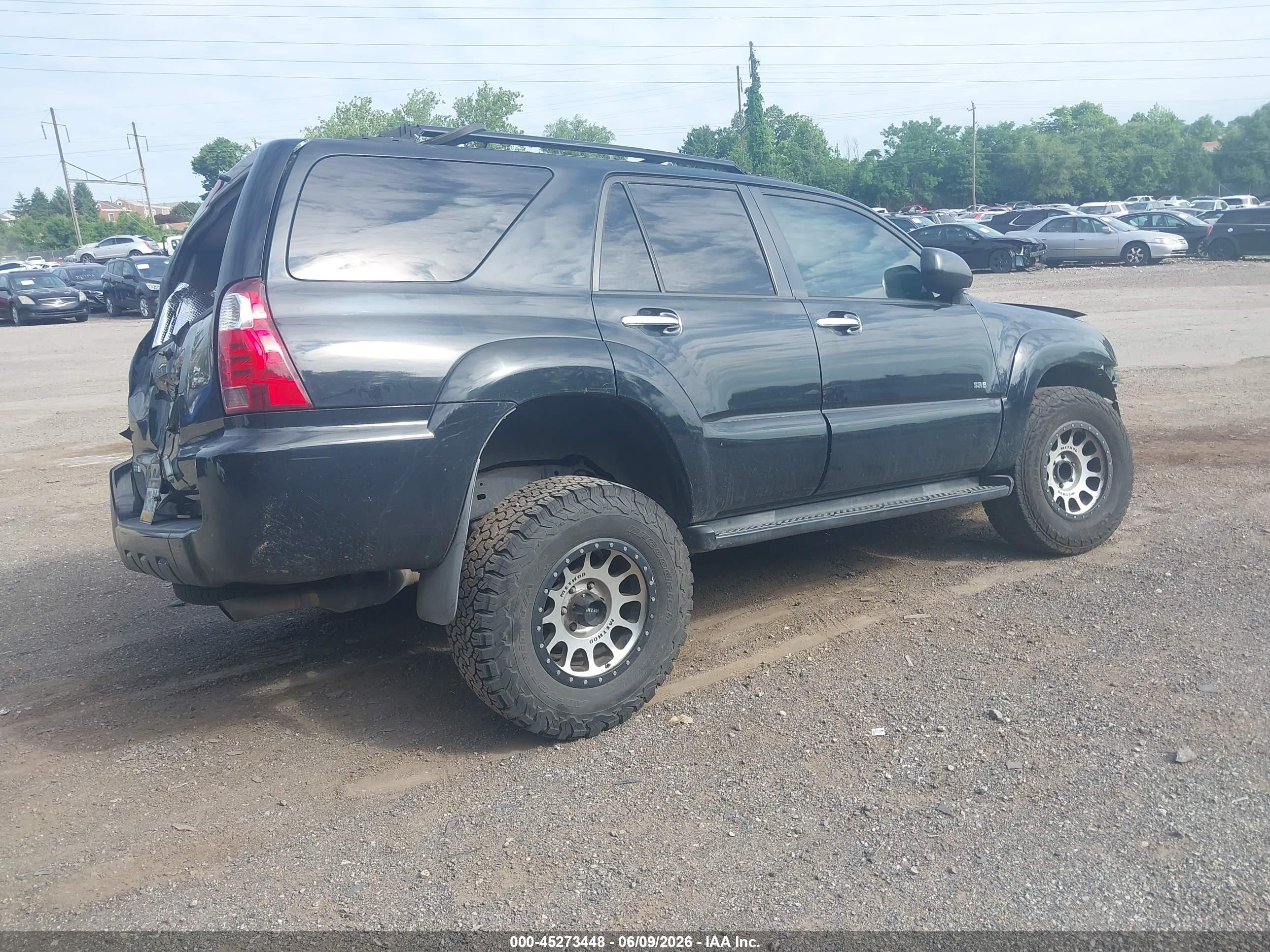 2008 Toyota 4runner Sr5 V6 Black vin: JTEZU14R28K004170