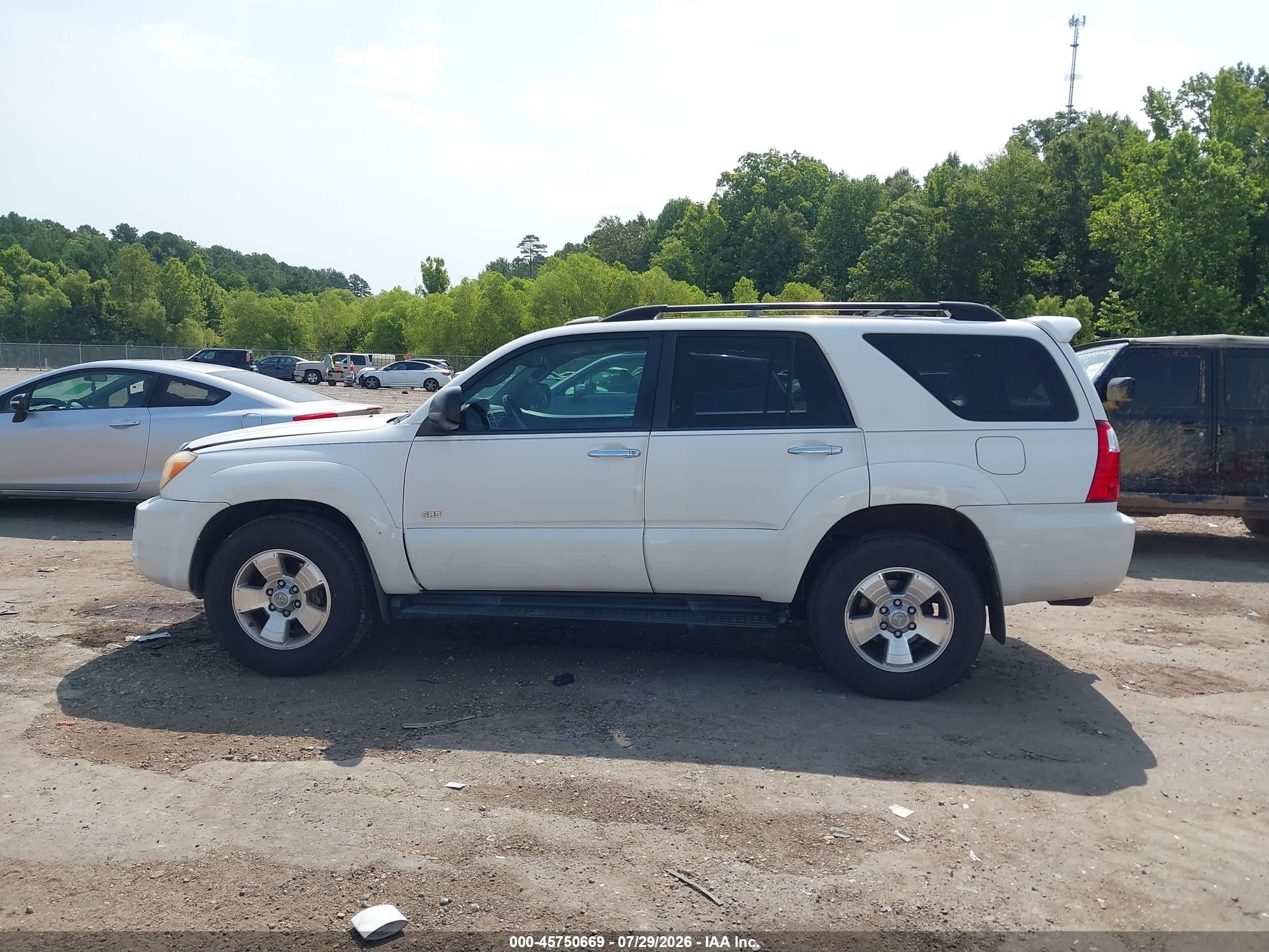 2008 Toyota 4runner Sr5 V6 White vin: JTEZU14R28K008526