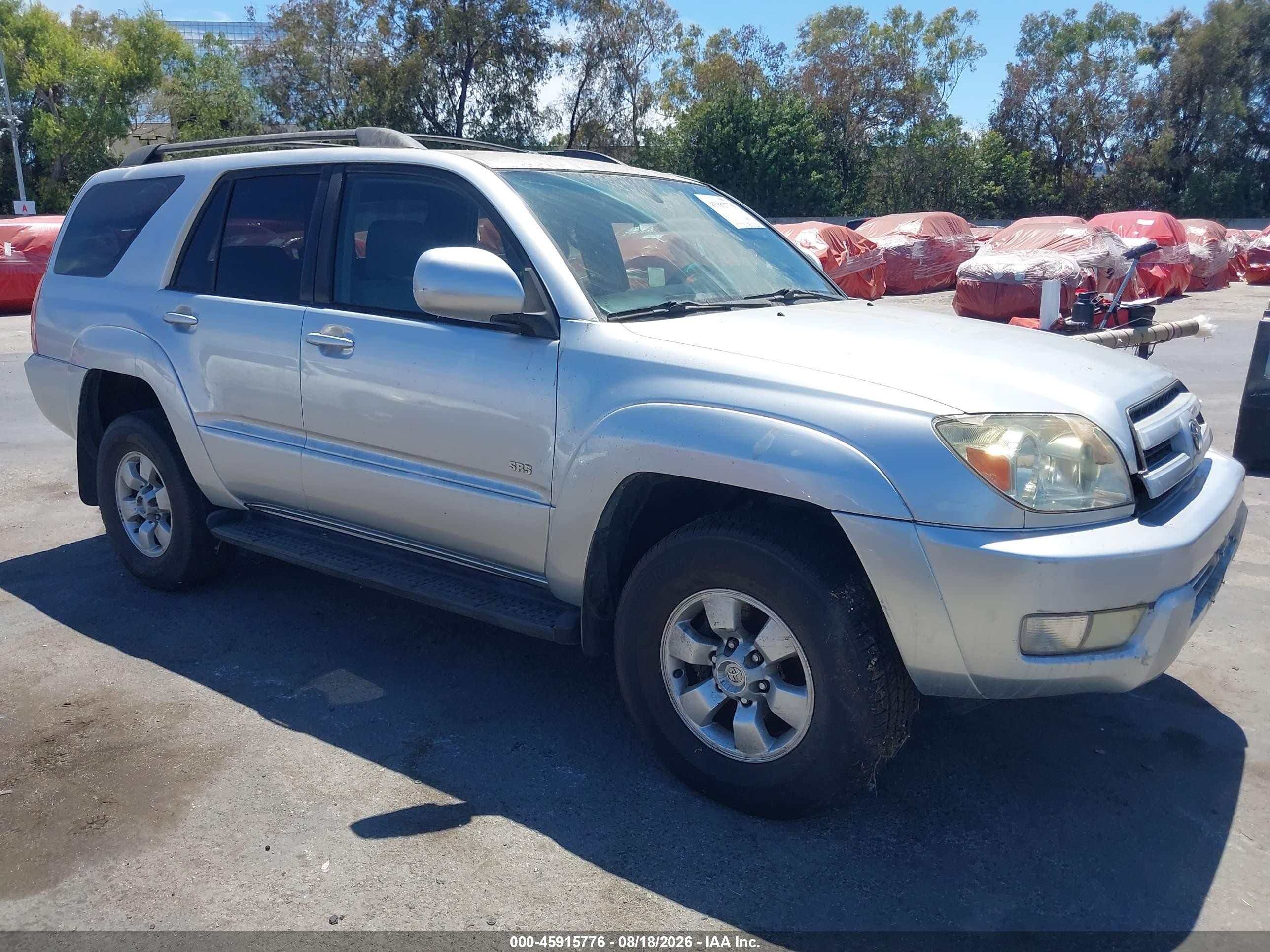 2004 Toyota 4runner Sr5 V6 Silver vin: JTEZU14R340038348