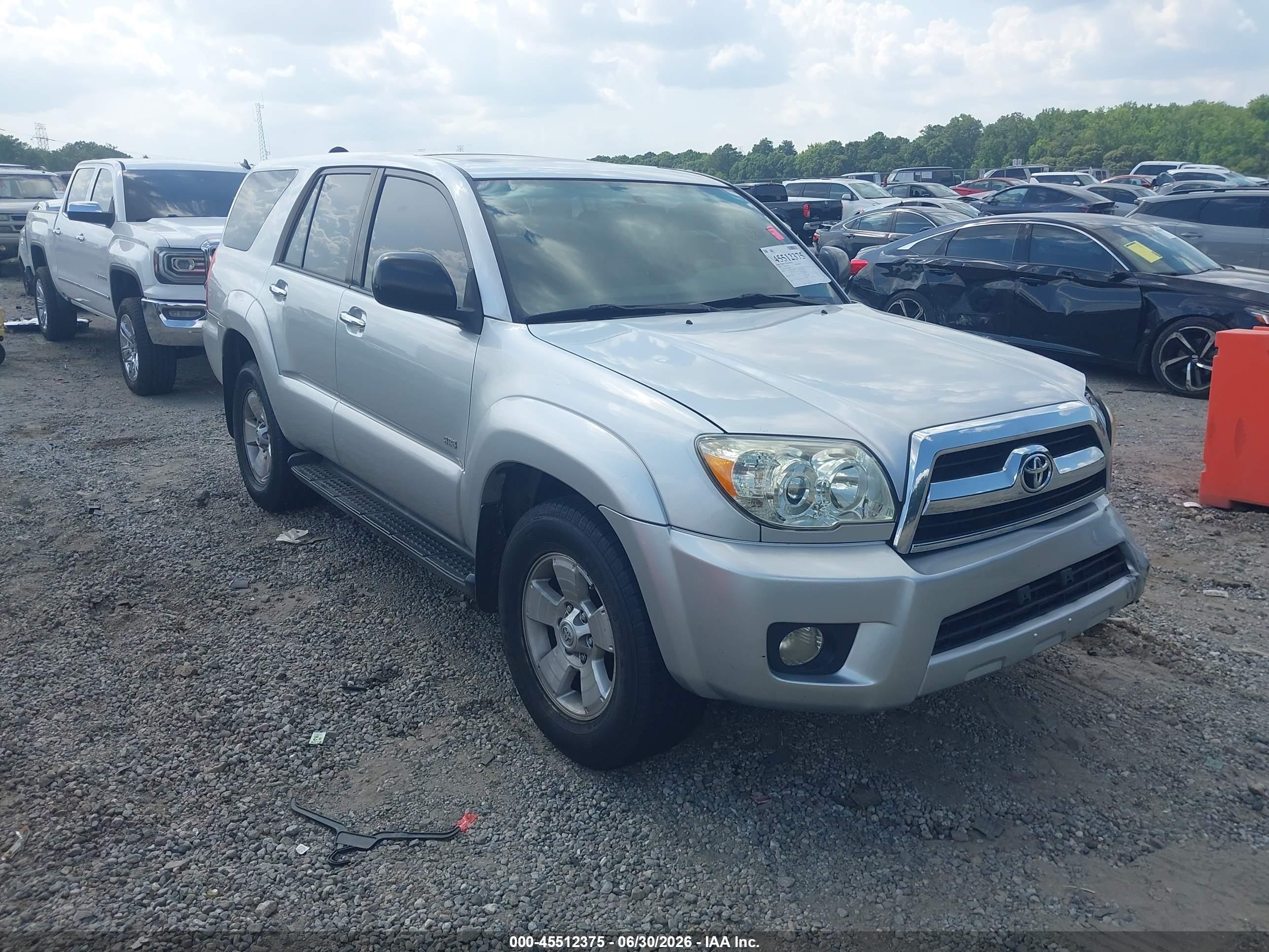 2007 Toyota 4runner Sr5 Серый vin: JTEZU14R370092060