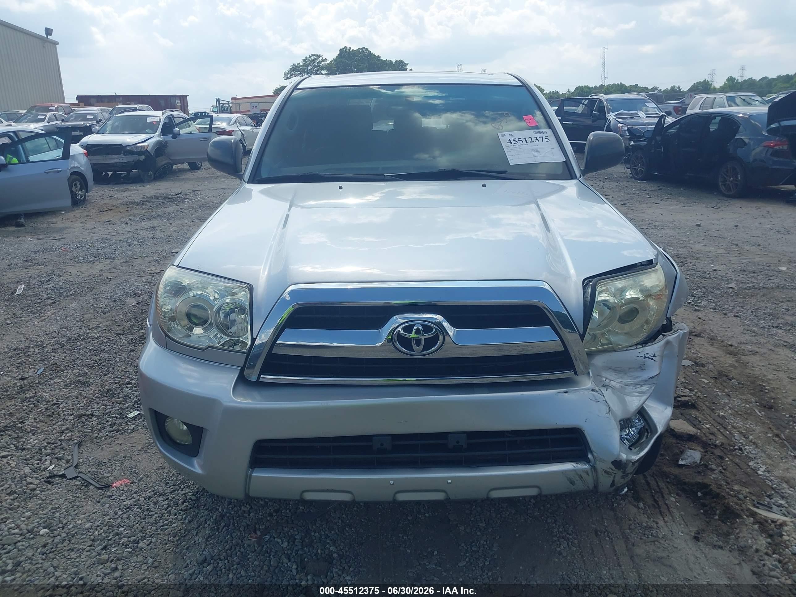 2007 Toyota 4runner Sr5 Gray vin: JTEZU14R370092060