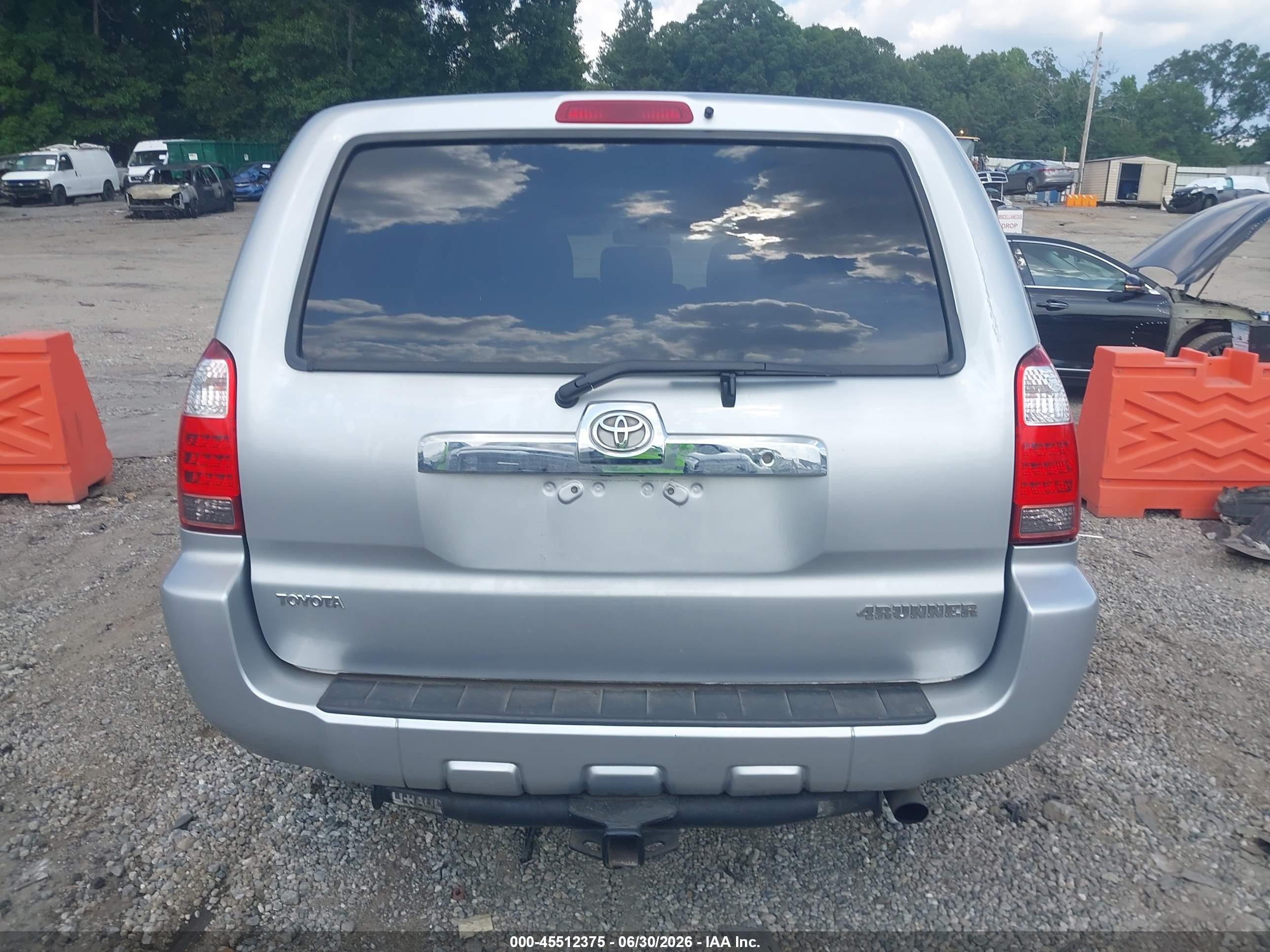 2007 Toyota 4runner Sr5 Gray vin: JTEZU14R370092060