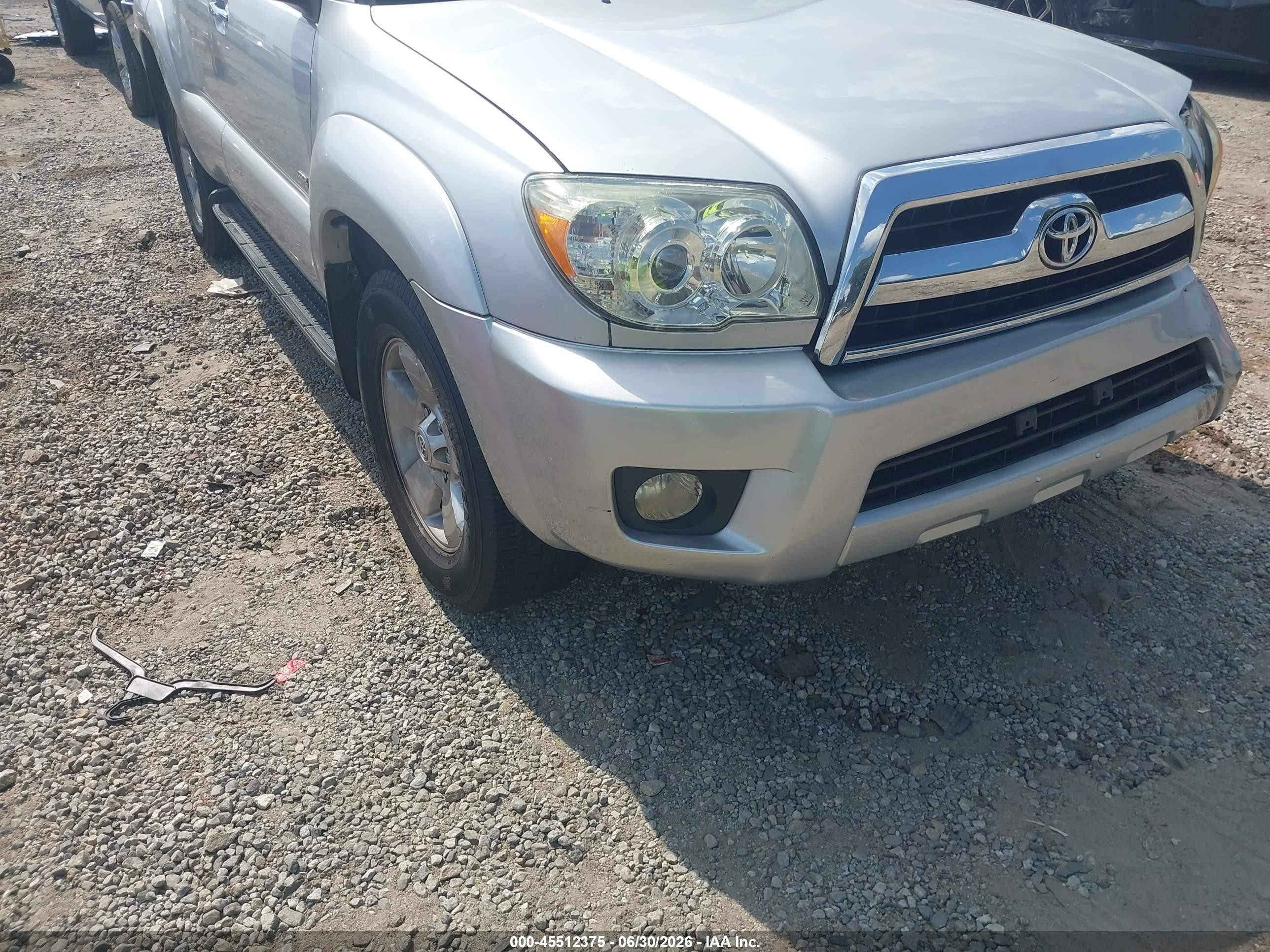2007 Toyota 4runner Sr5 Gray vin: JTEZU14R370092060