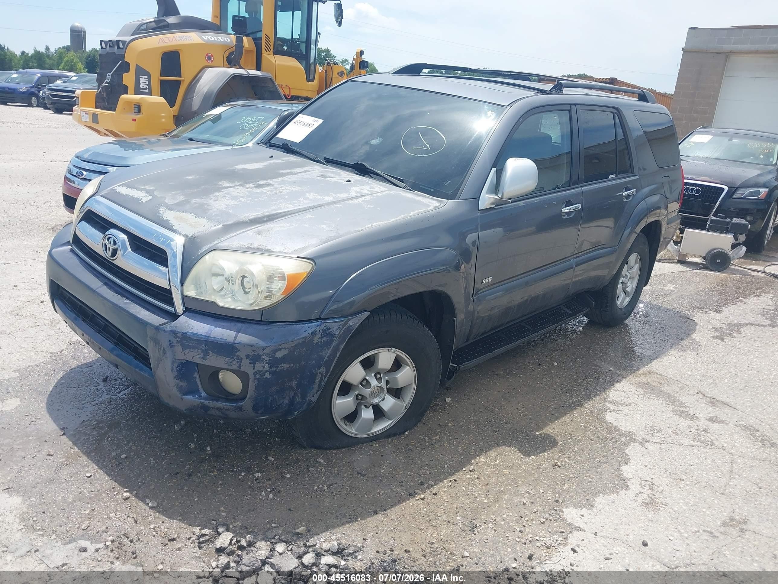 2007 Toyota 4runner Sr5 Gray vin: JTEZU14R370092690