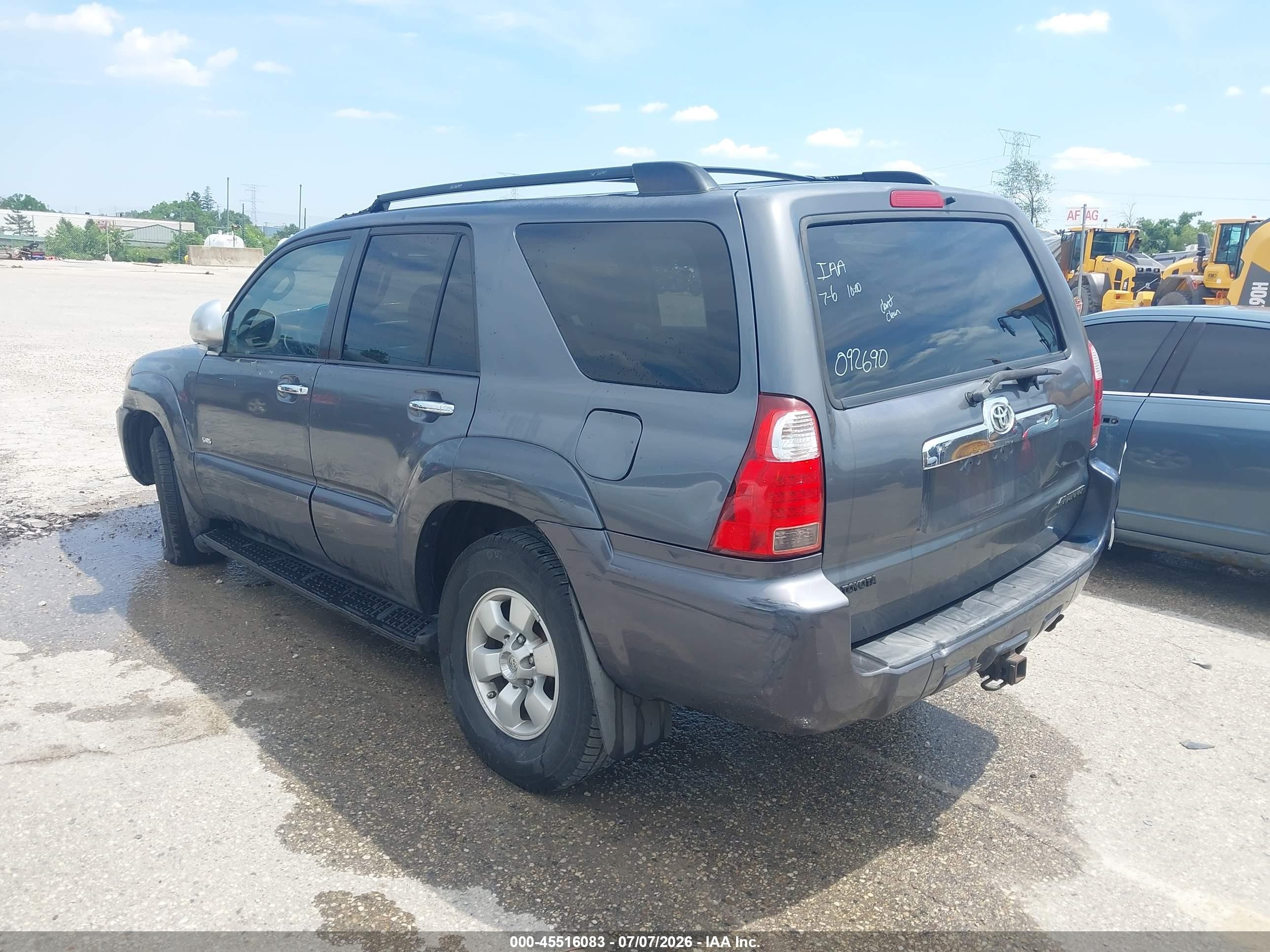 2007 Toyota 4runner Sr5 Gray vin: JTEZU14R370092690
