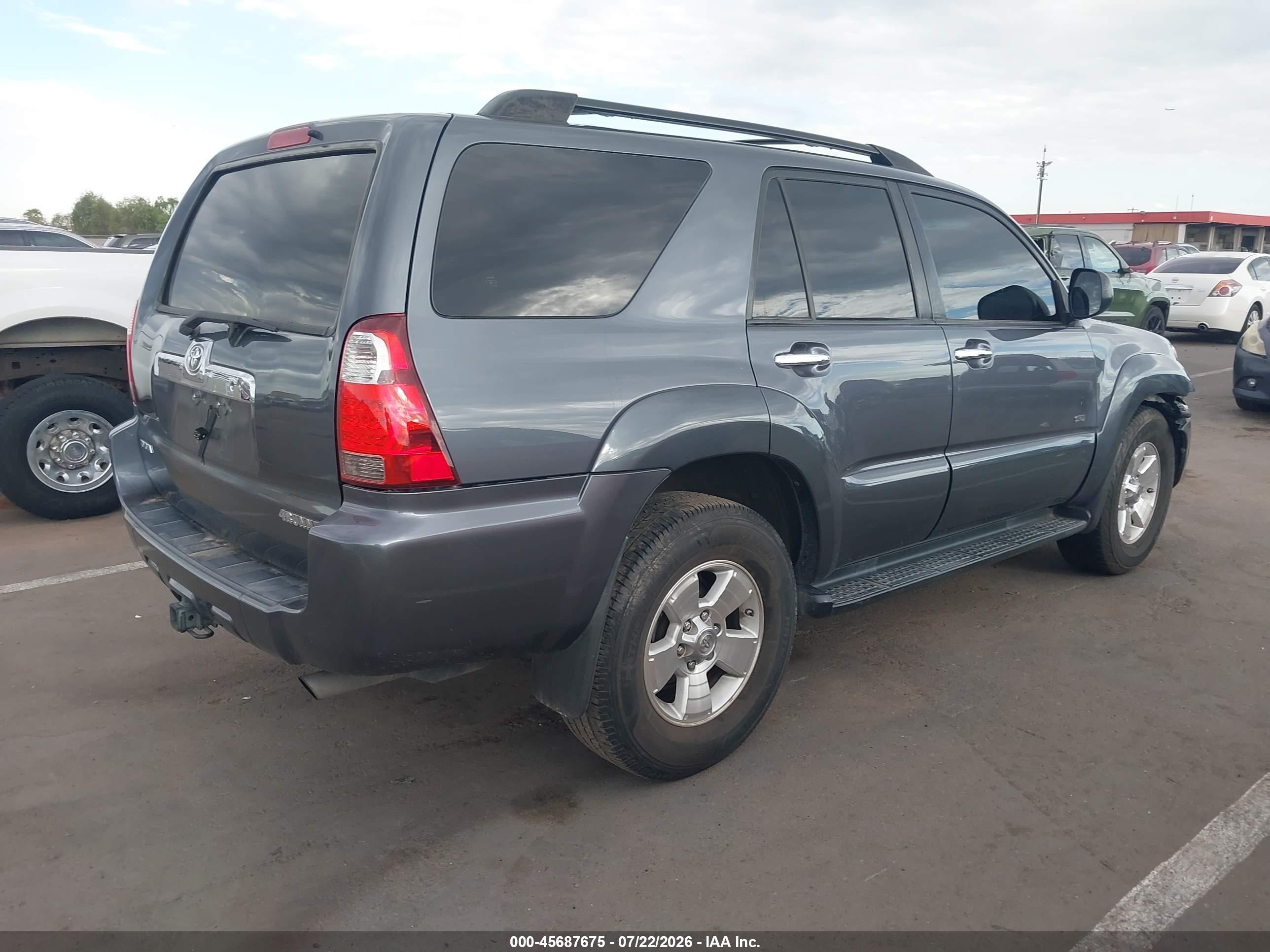 2007 Toyota 4runner Sr5 Gray vin: JTEZU14R370093029