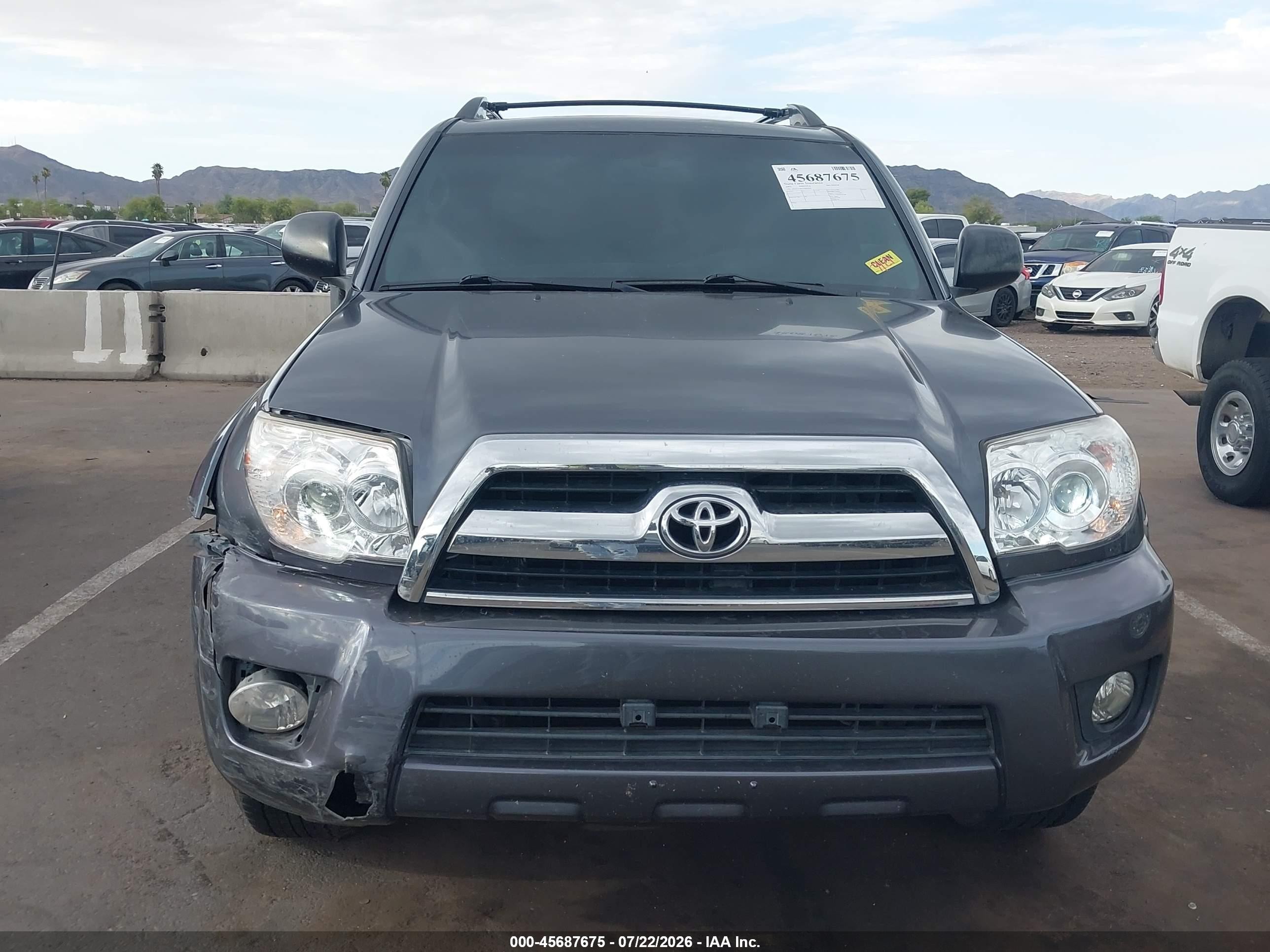 2007 Toyota 4runner Sr5 Gray vin: JTEZU14R370093029
