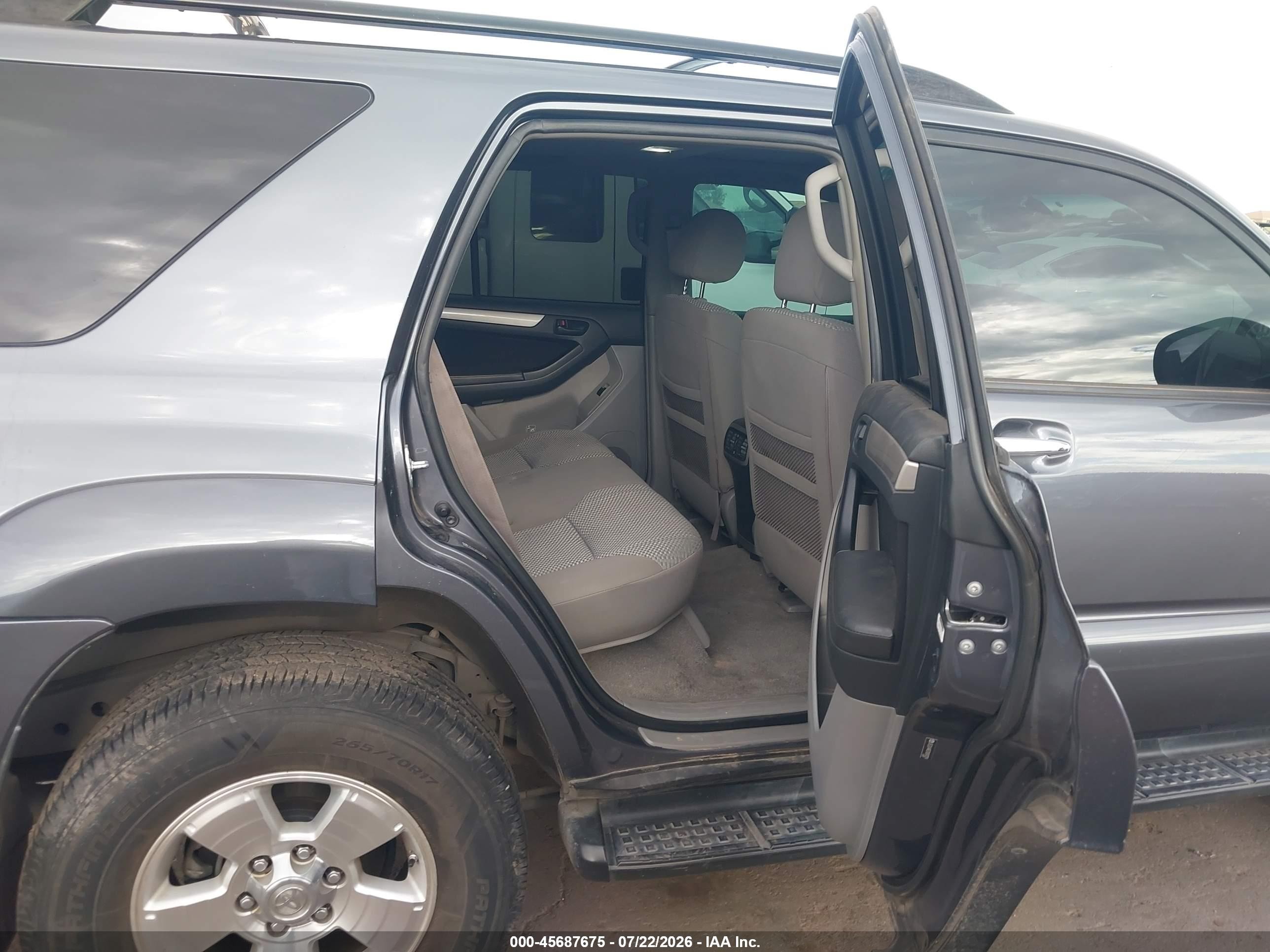 2007 Toyota 4runner Sr5 Gray vin: JTEZU14R370093029