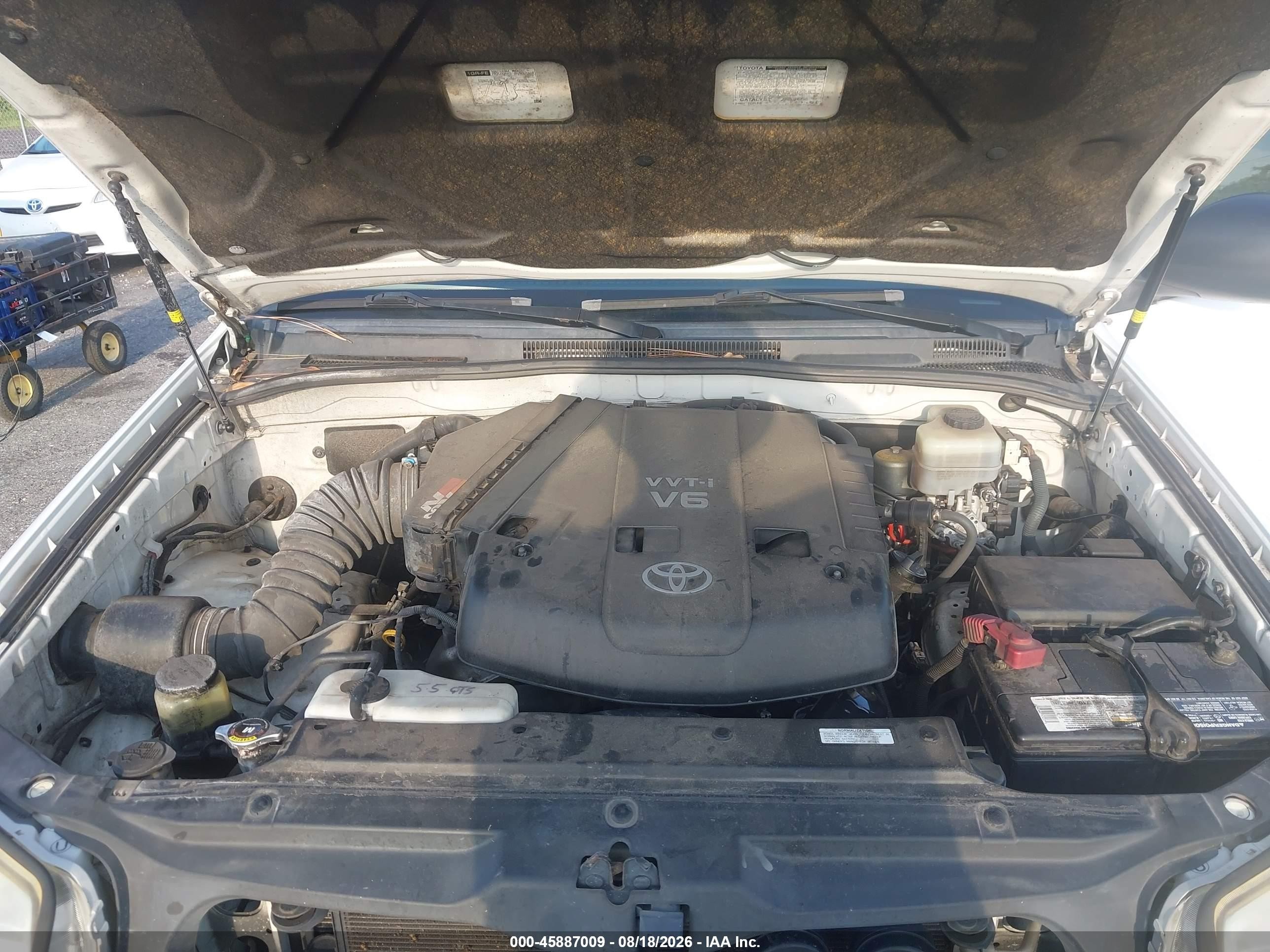 2007 Toyota 4runner Sr5 White vin: JTEZU14R370097565