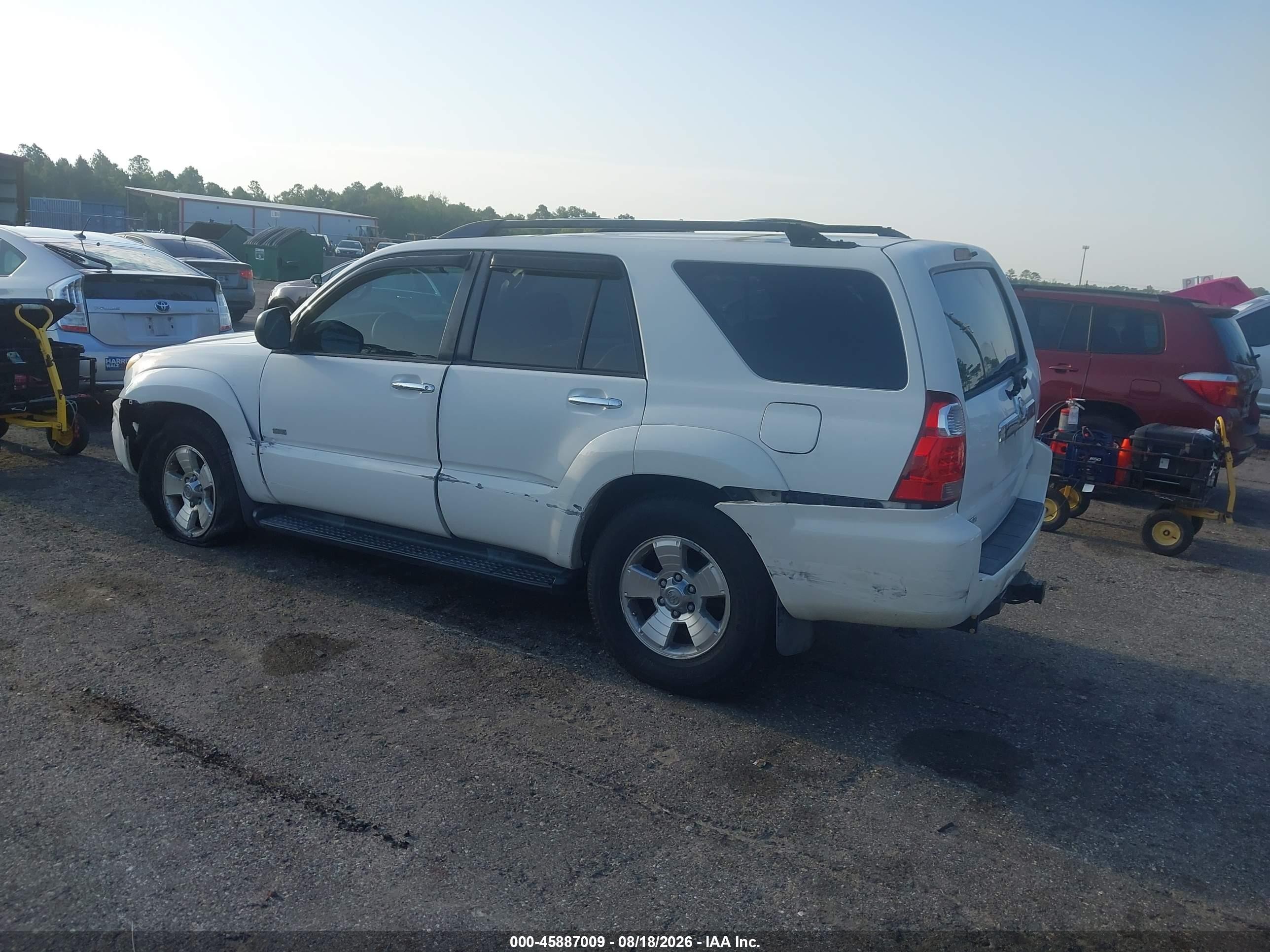 2007 Toyota 4runner Sr5 White vin: JTEZU14R370097565