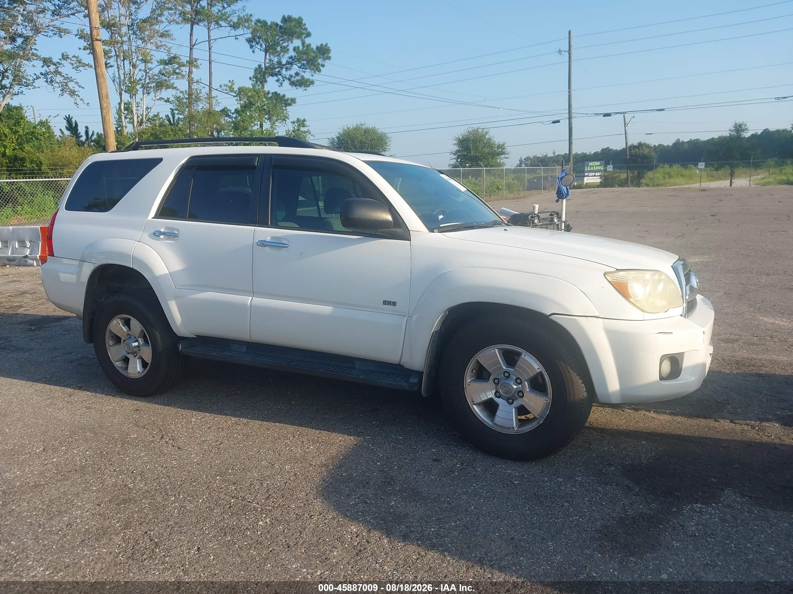 2007 Toyota 4runner Sr5 White vin: JTEZU14R370097565