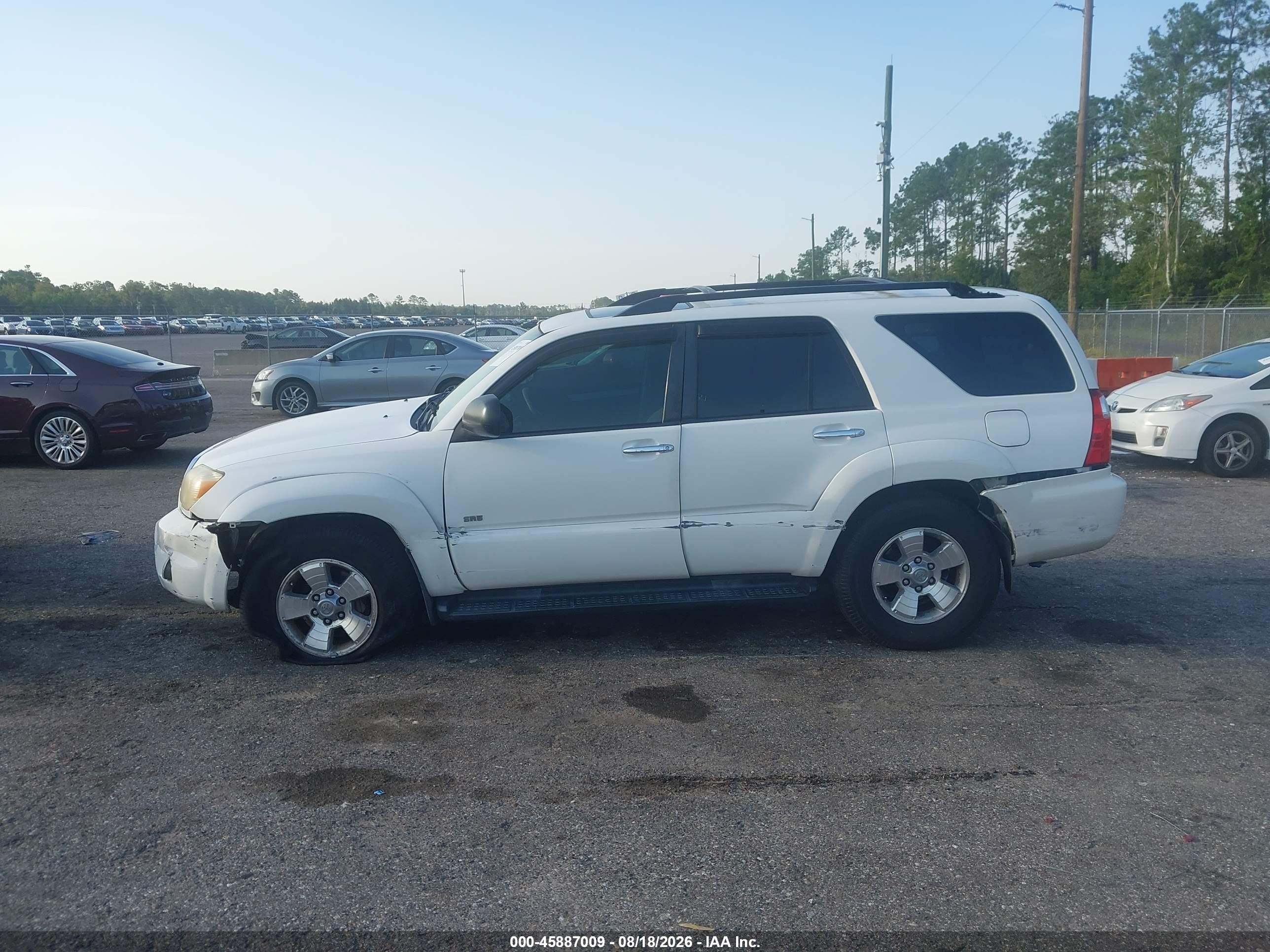 2007 Toyota 4runner Sr5 White vin: JTEZU14R370097565