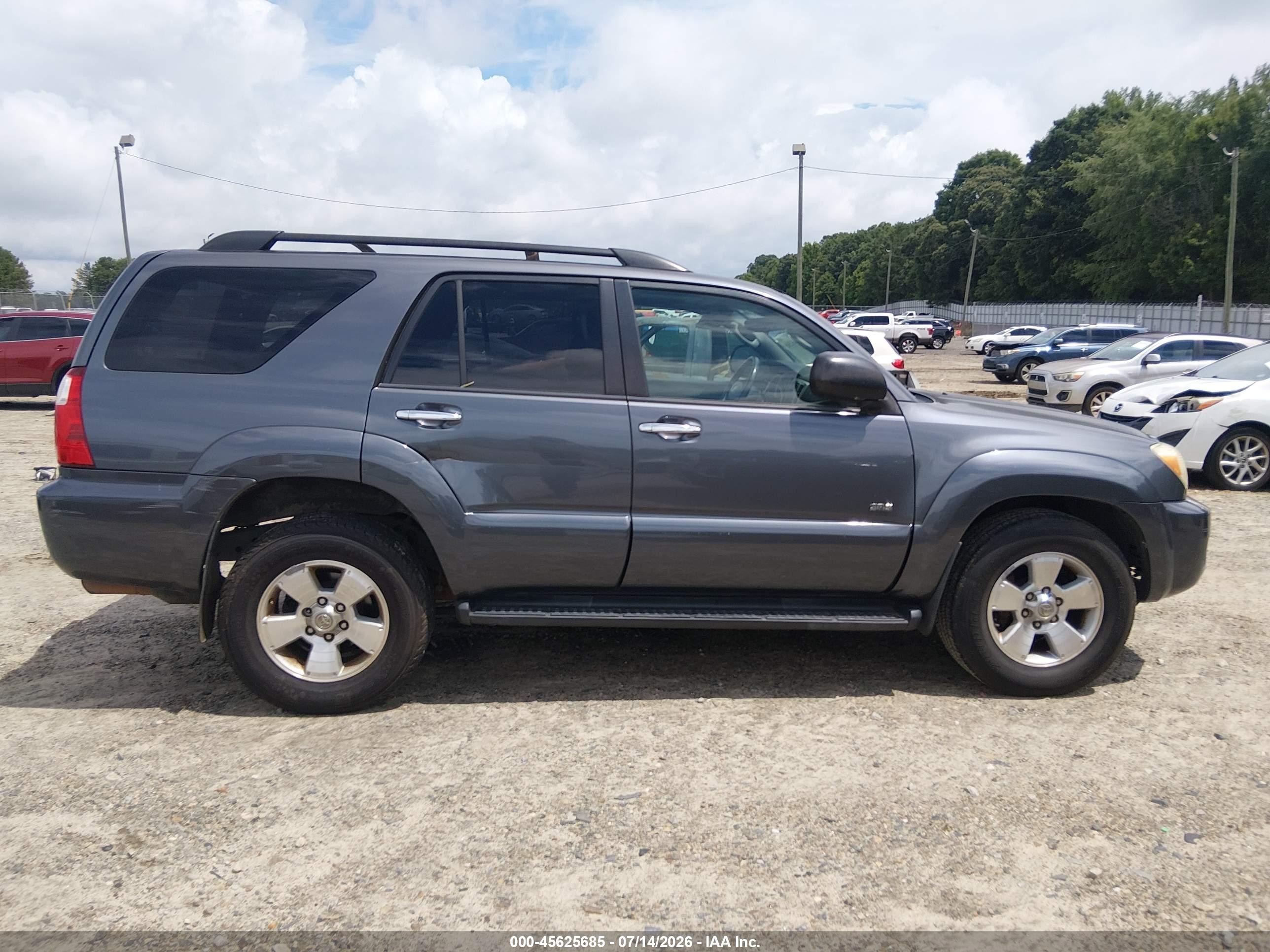 2007 Toyota 4runner Sr5 Gray vin: JTEZU14R378066673