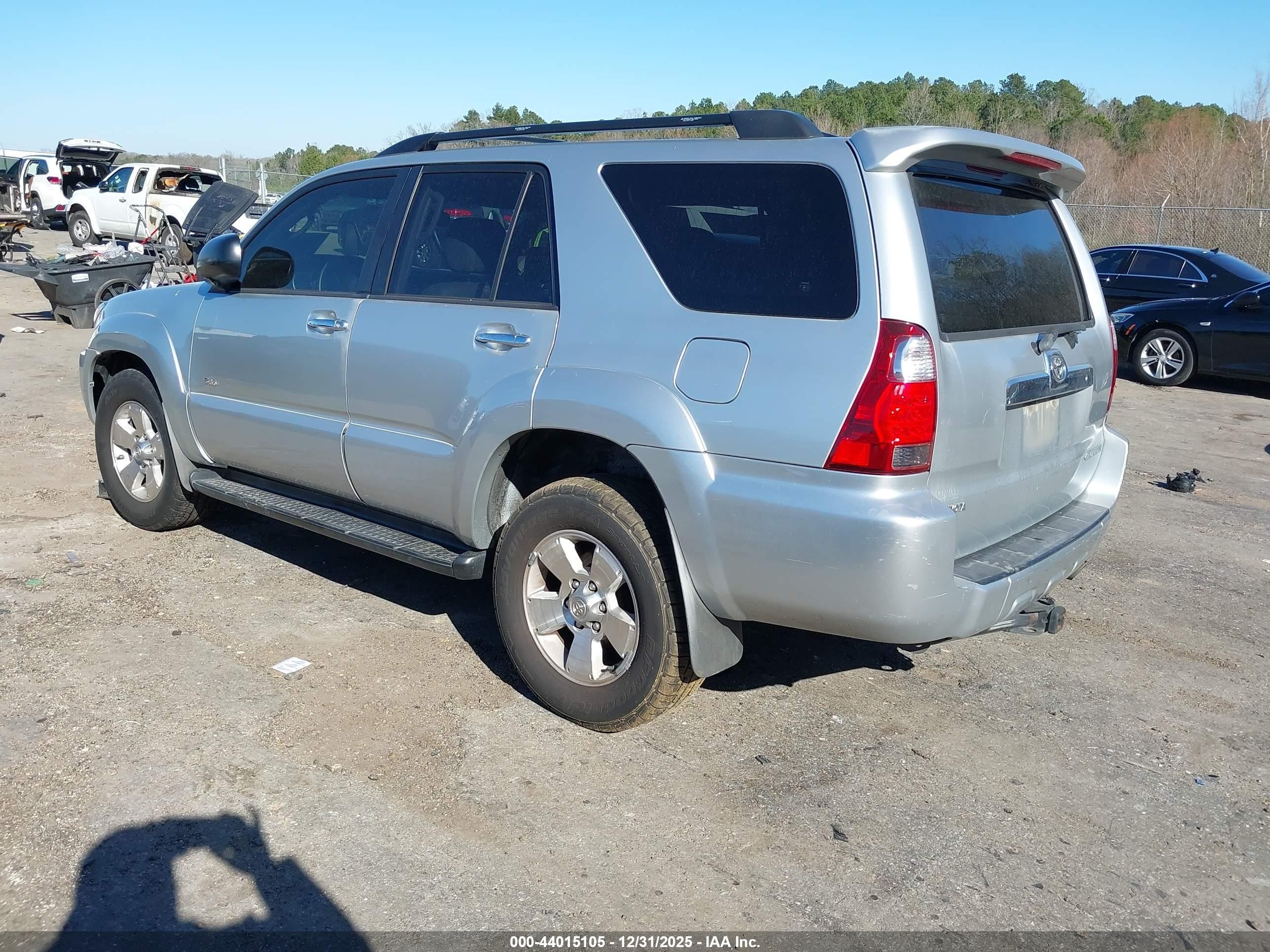 2007 Toyota 4runner Sr5 V6 Silver vin: JTEZU14R378071503