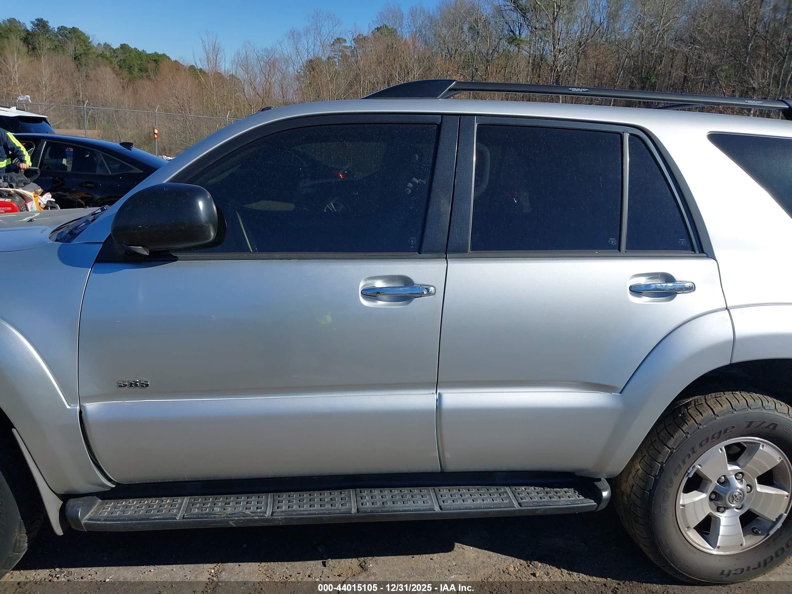 2007 Toyota 4runner Sr5 V6 Silver vin: JTEZU14R378071503