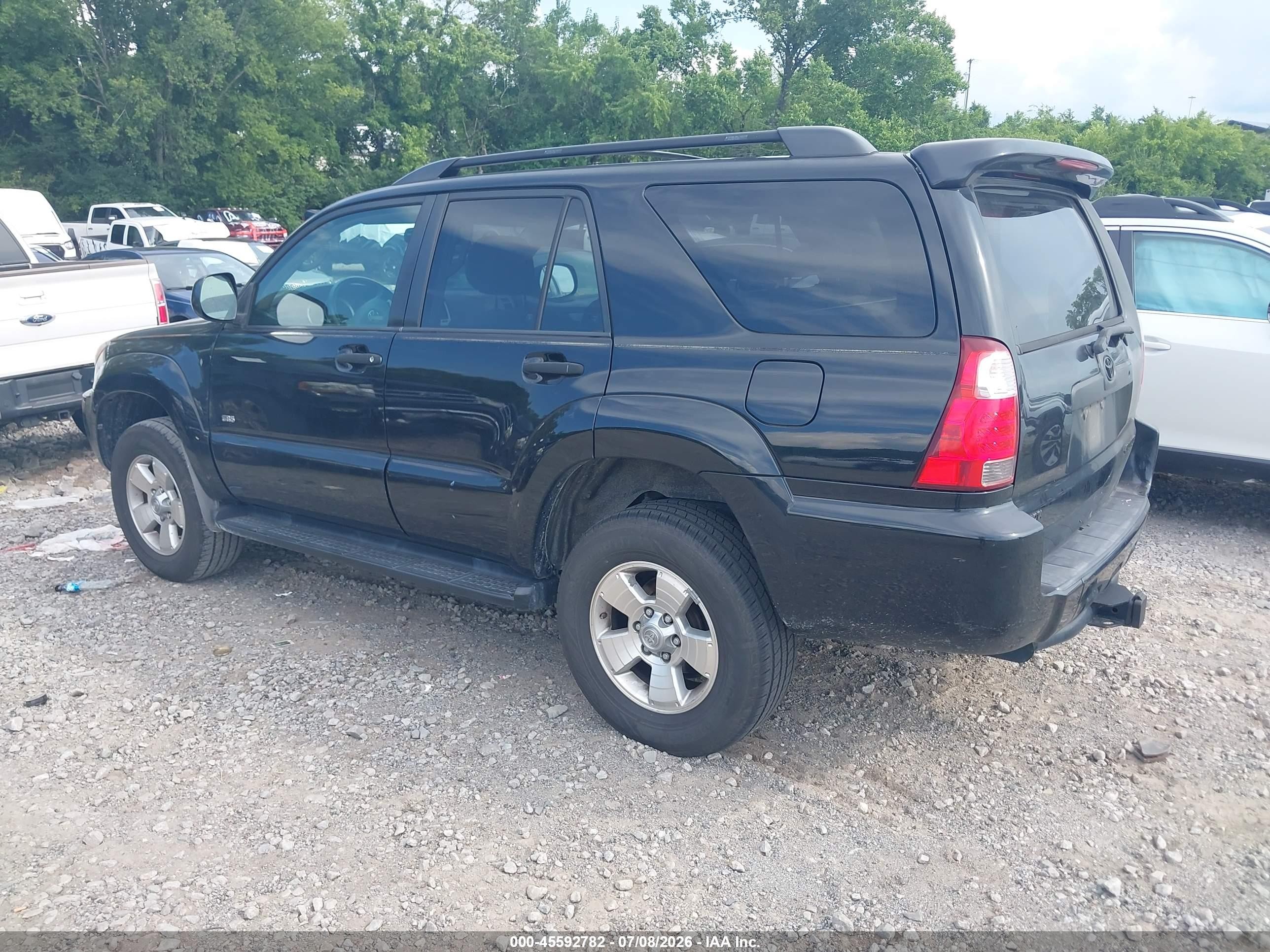 2007 Toyota 4runner Sr5 Black vin: JTEZU14R378078094