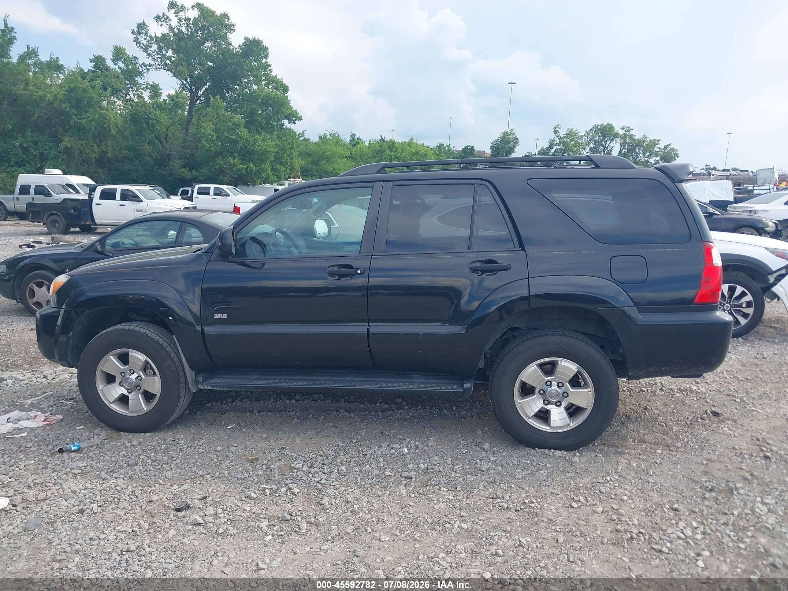 2007 Toyota 4runner Sr5 Black vin: JTEZU14R378078094