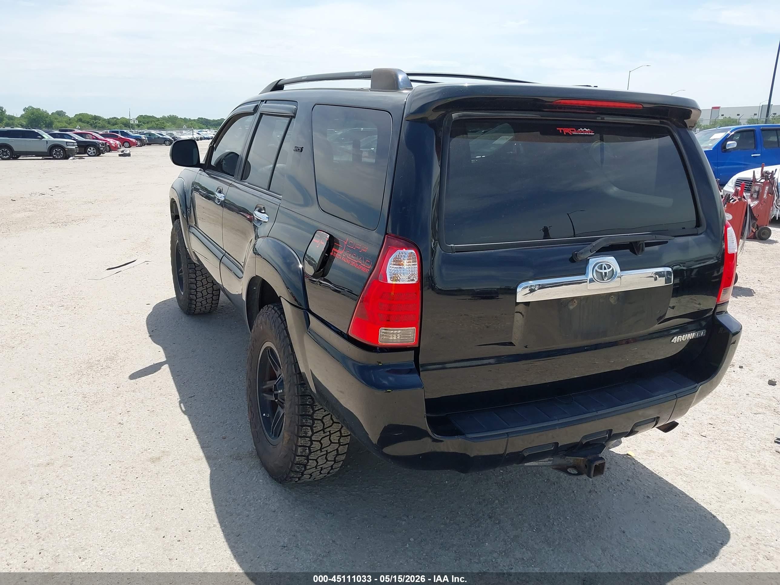 2007 Toyota 4runner Sr5 V6 Black vin: JTEZU14R378087295