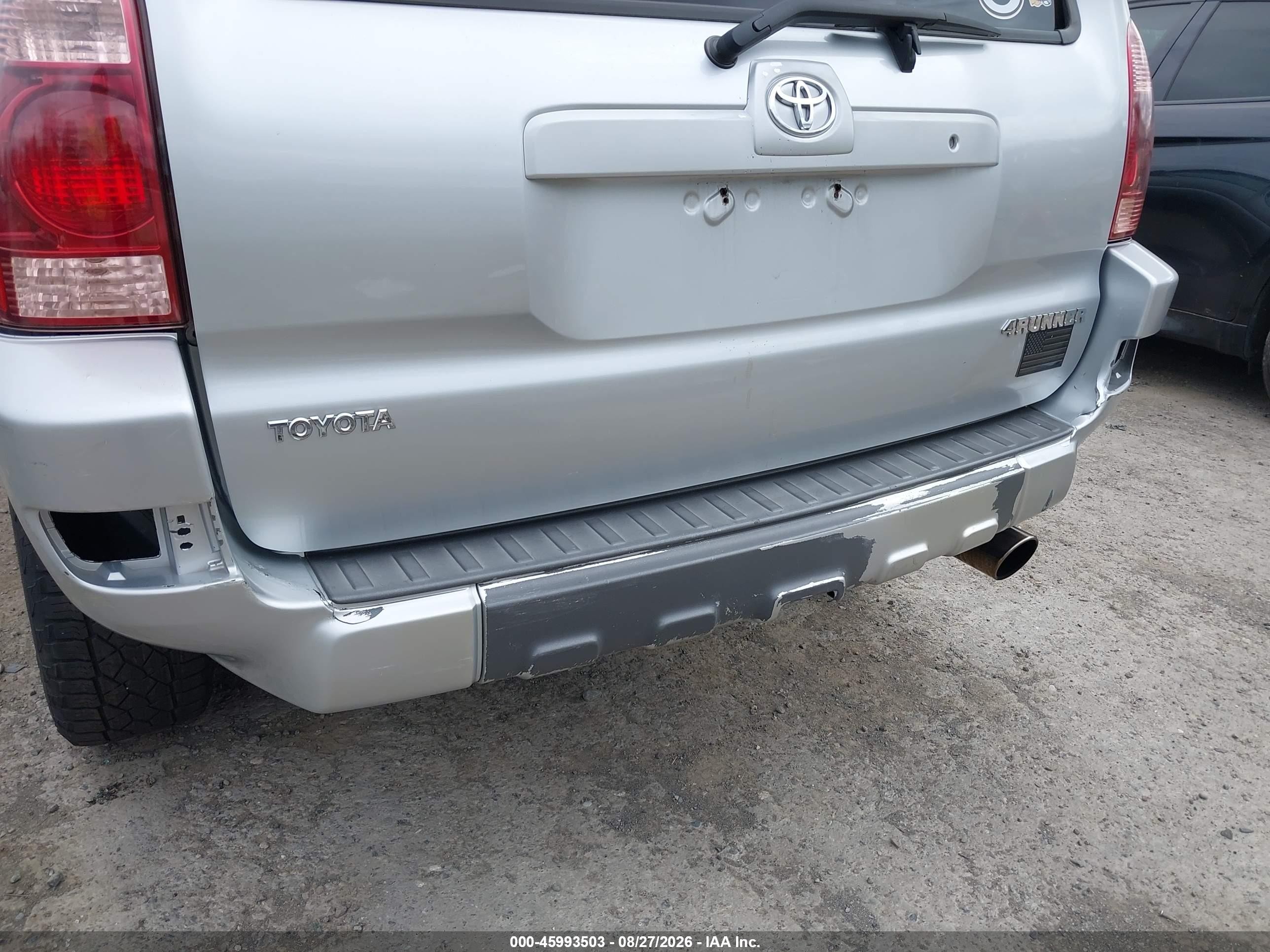 2003 Toyota 4runner Sr5 V6 Silver vin: JTEZU14R438005472