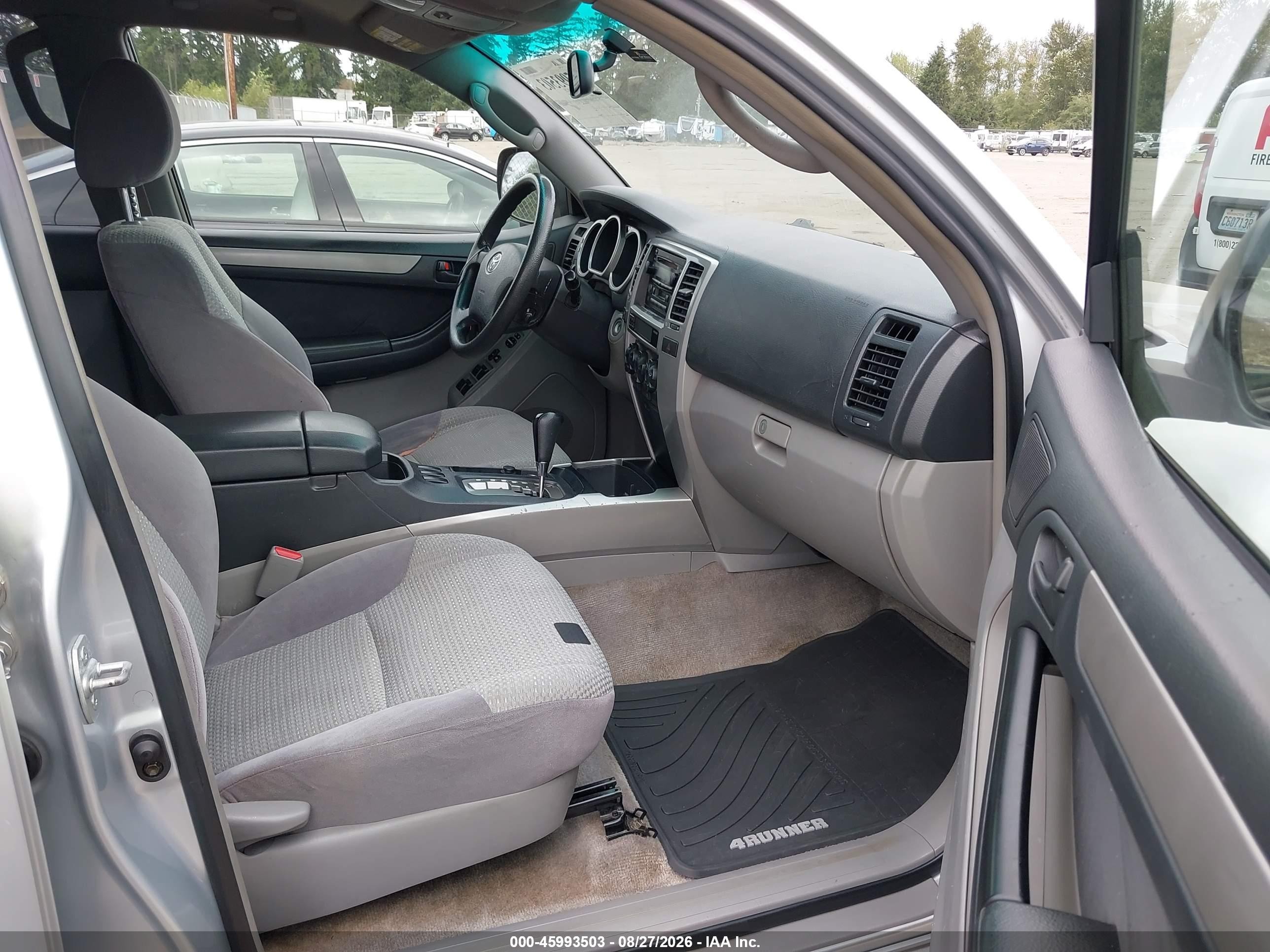 2003 Toyota 4runner Sr5 V6 Silver vin: JTEZU14R438005472
