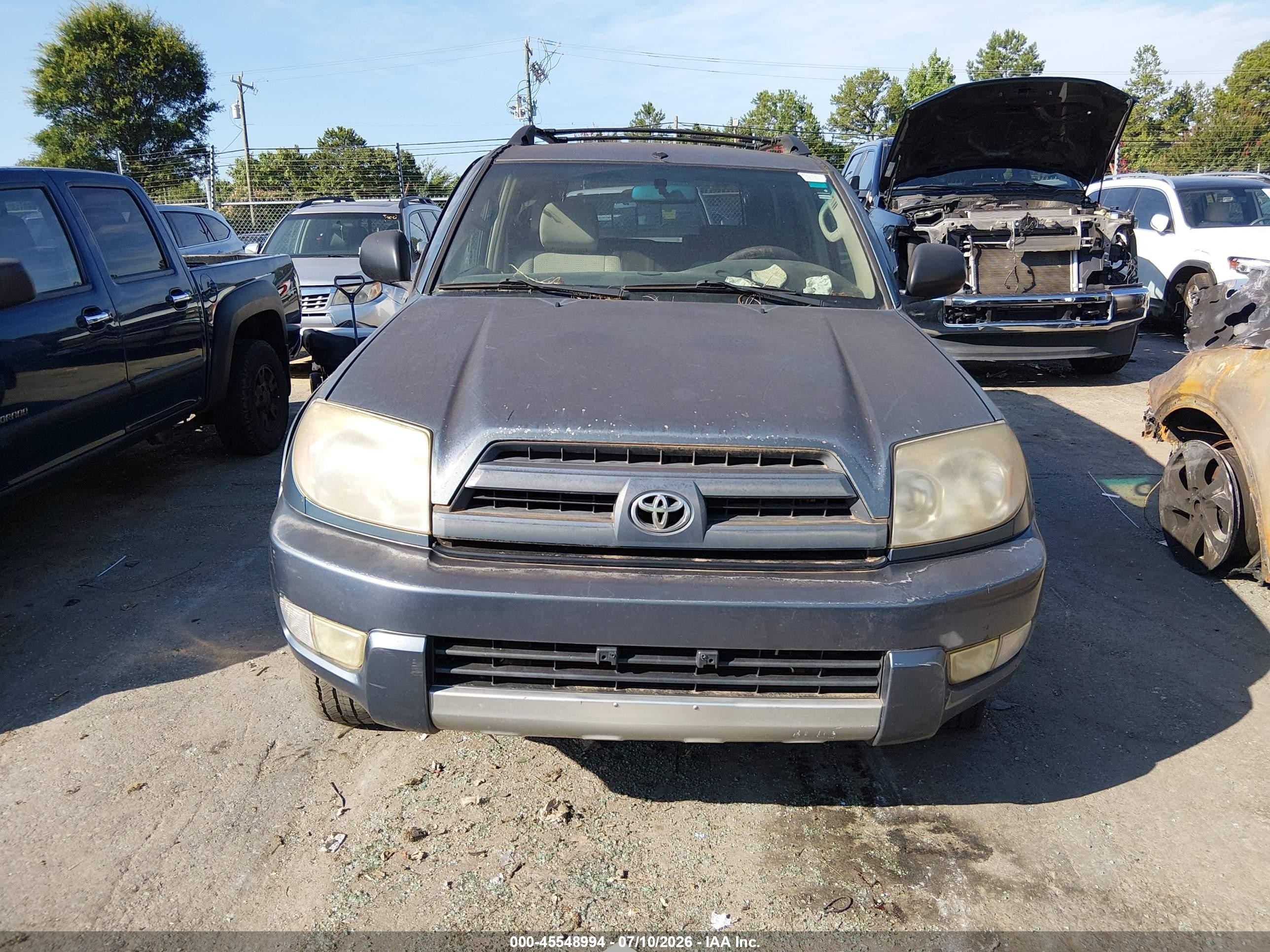 2004 Toyota 4runner Sr5 V6 Blue vin: JTEZU14R448010348