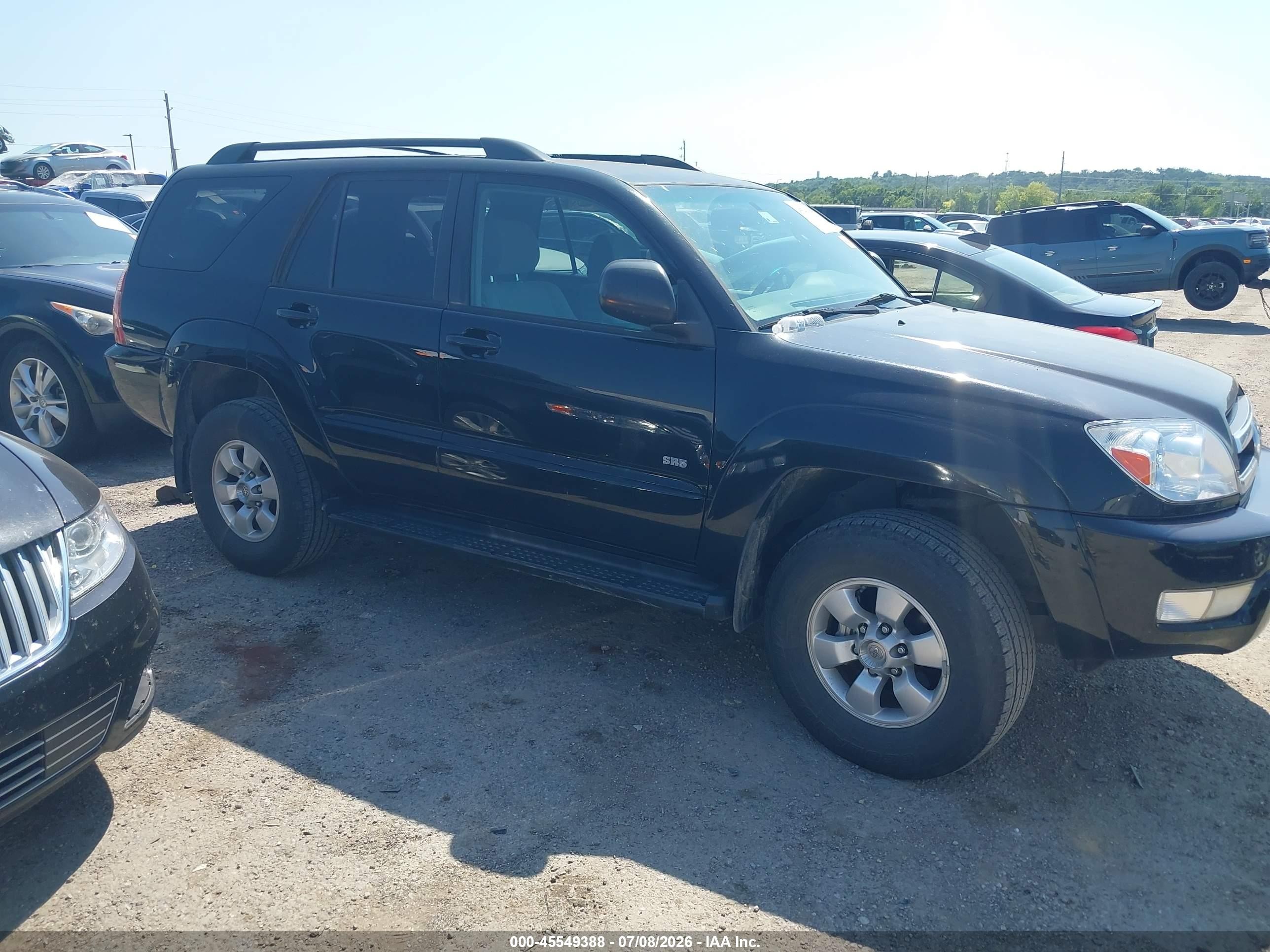 2005 Toyota 4runner Sr5 V6 Black vin: JTEZU14R450058822