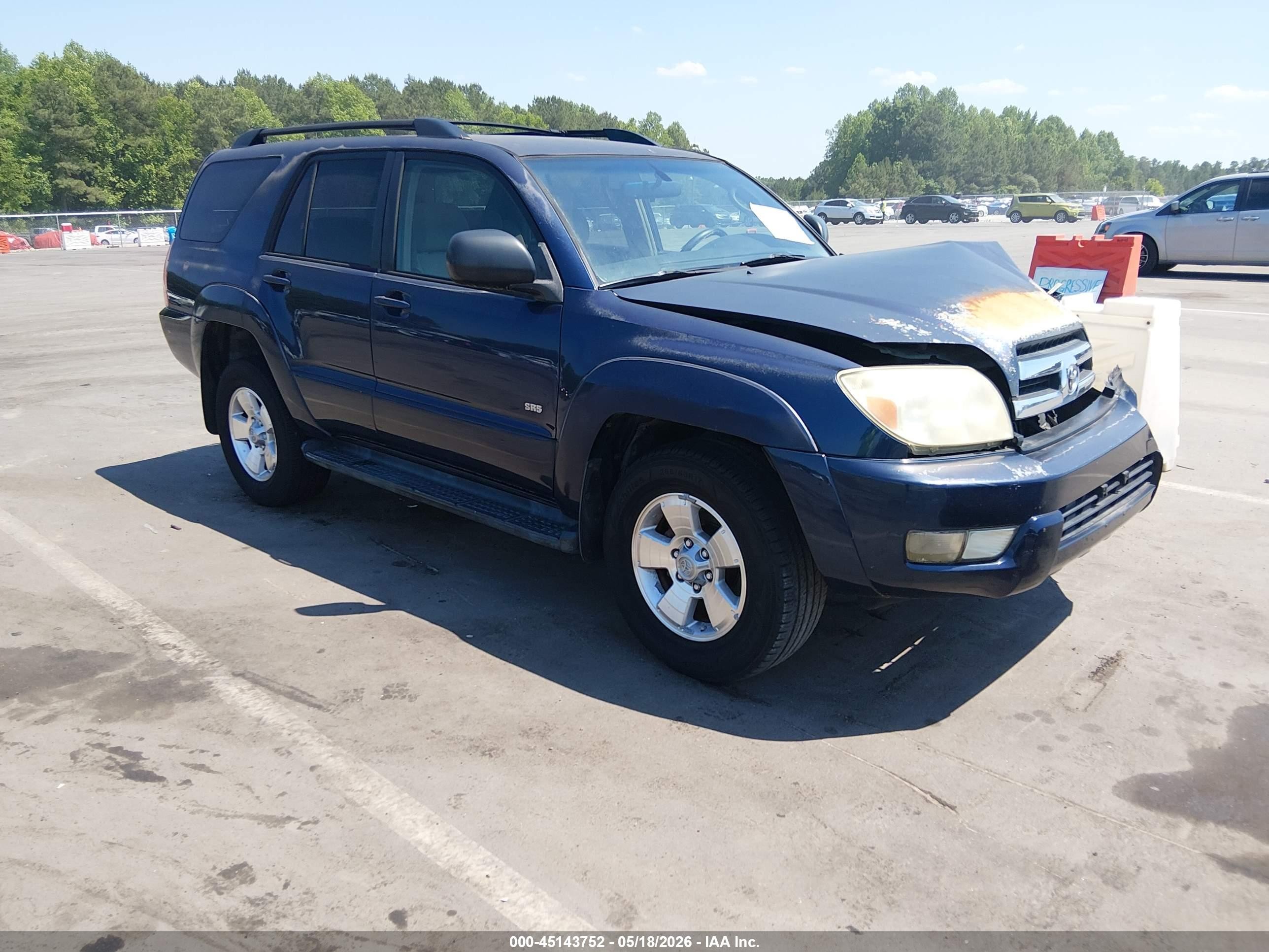 2005 Toyota 4runner Sr5 V6 Blue vin: JTEZU14R458038782