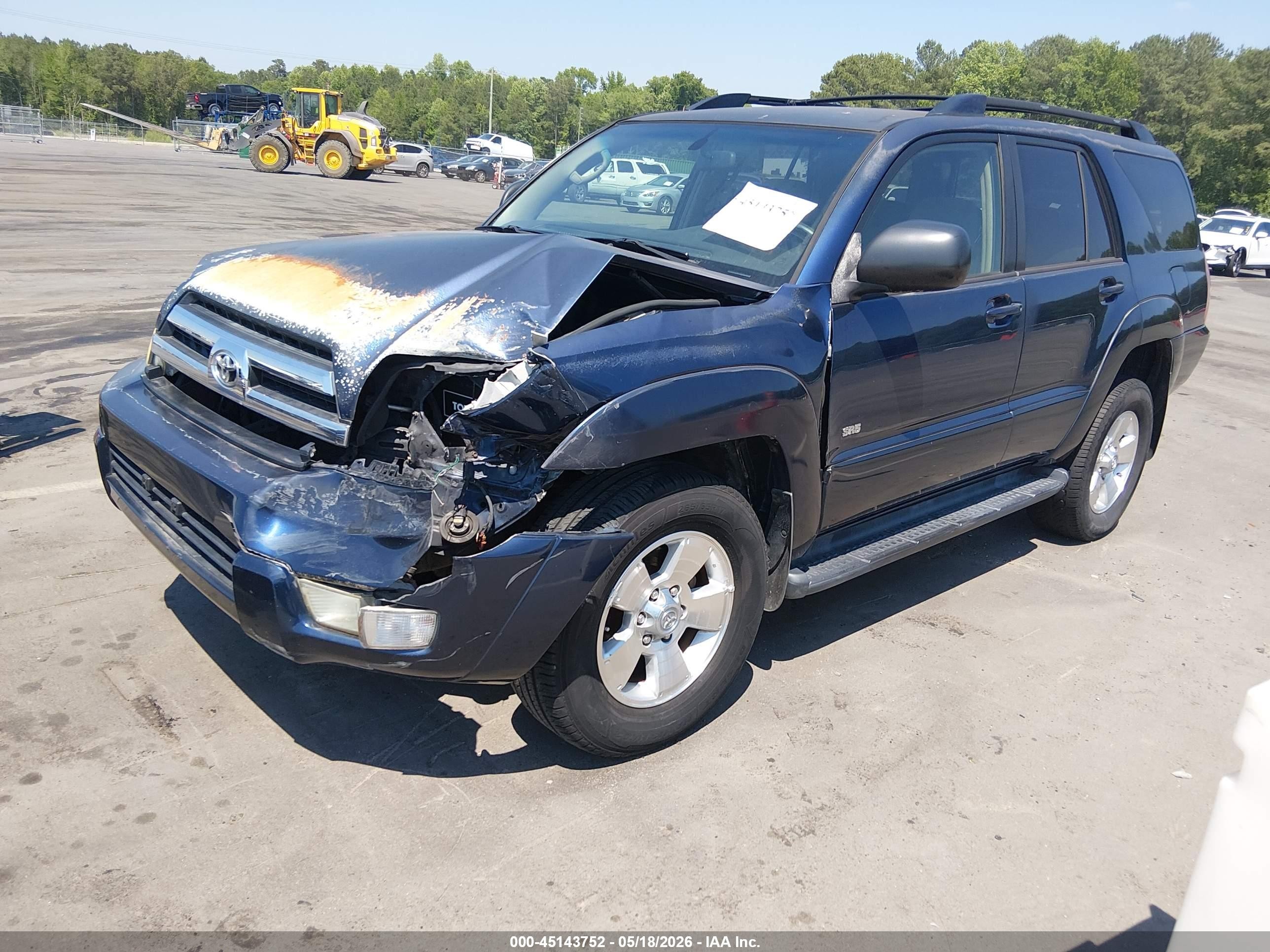 2005 Toyota 4runner Sr5 V6 Blue vin: JTEZU14R458038782