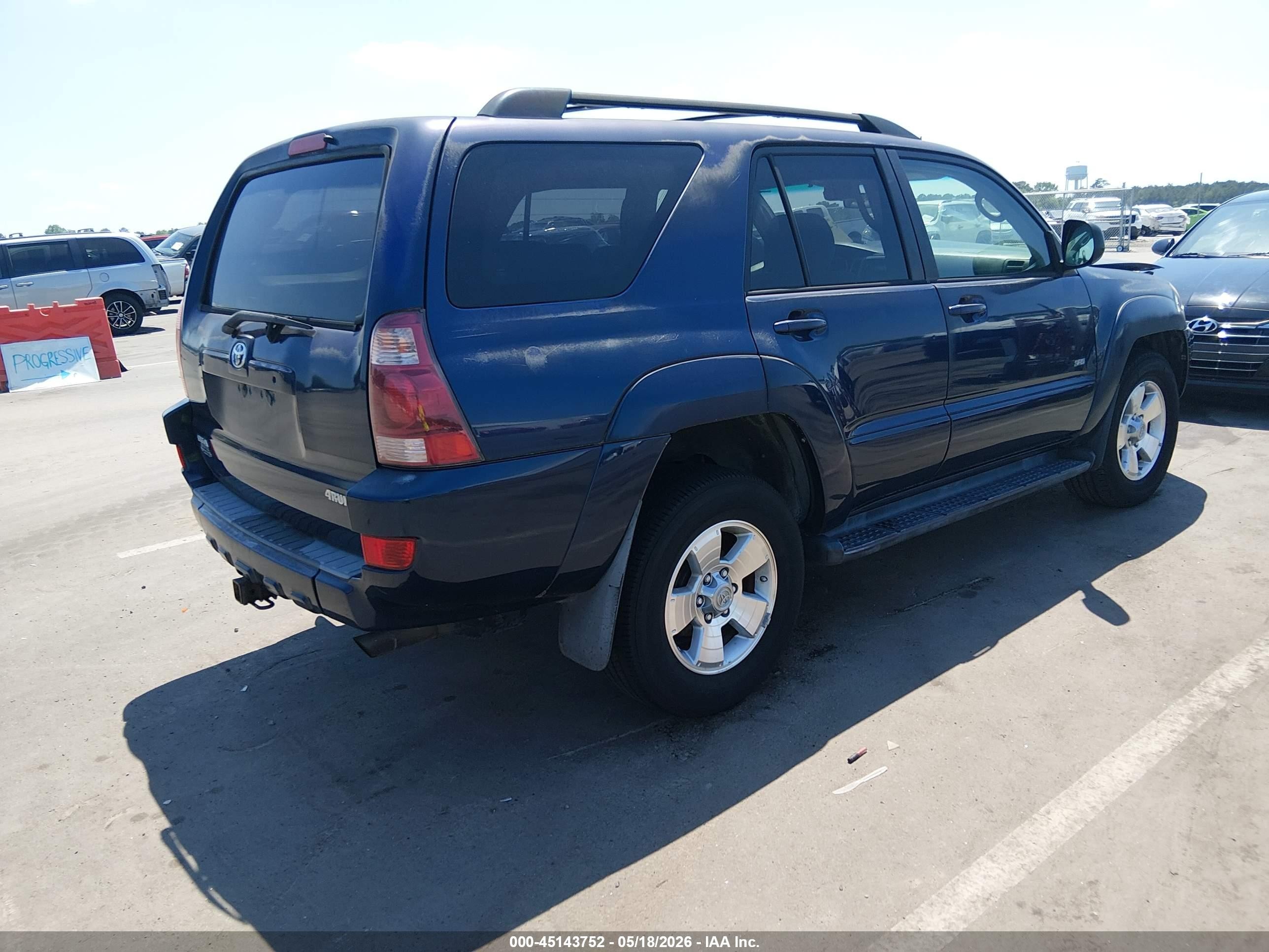 2005 Toyota 4runner Sr5 V6 Blue vin: JTEZU14R458038782