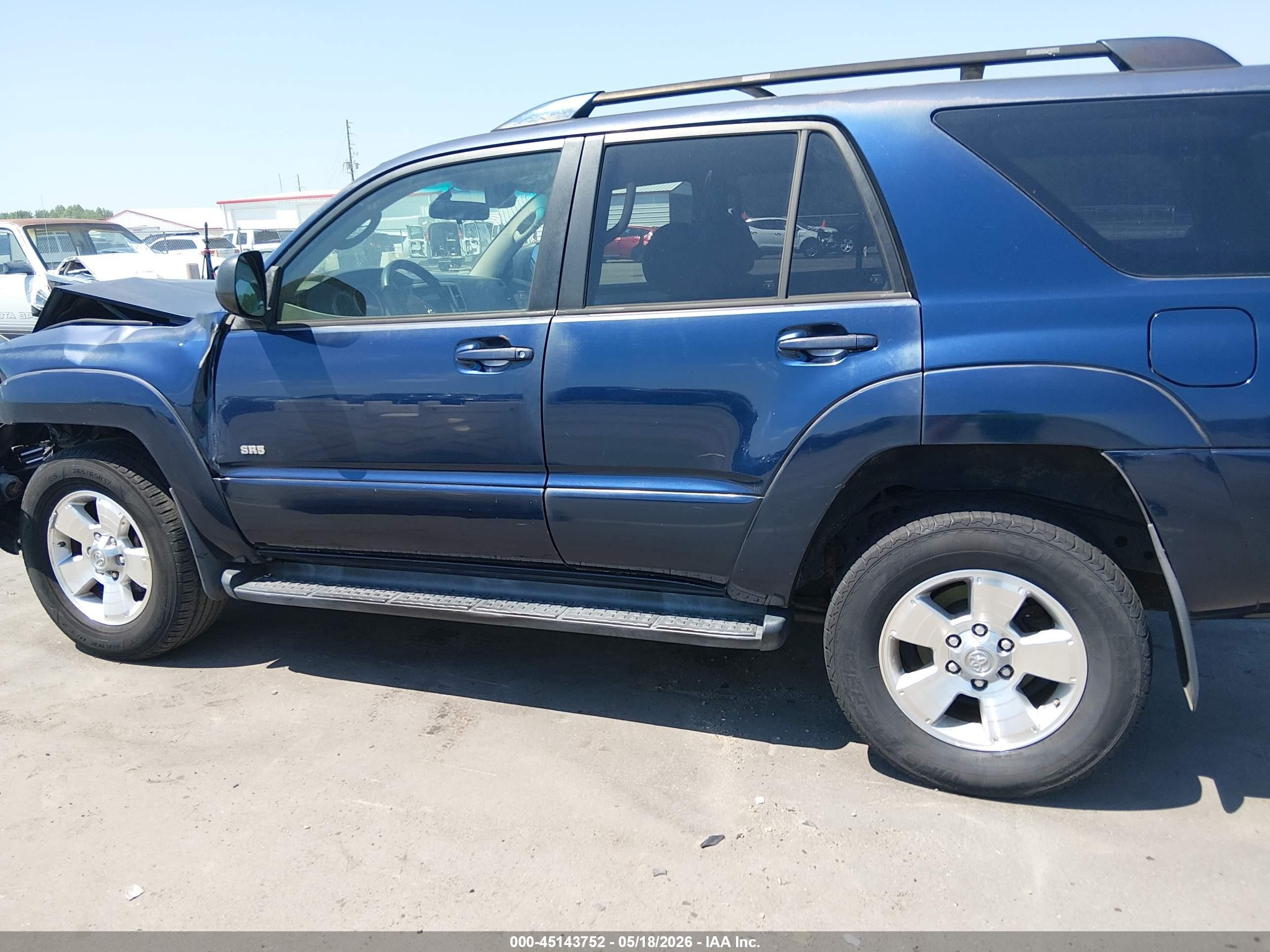 2005 Toyota 4runner Sr5 V6 Blue vin: JTEZU14R458038782