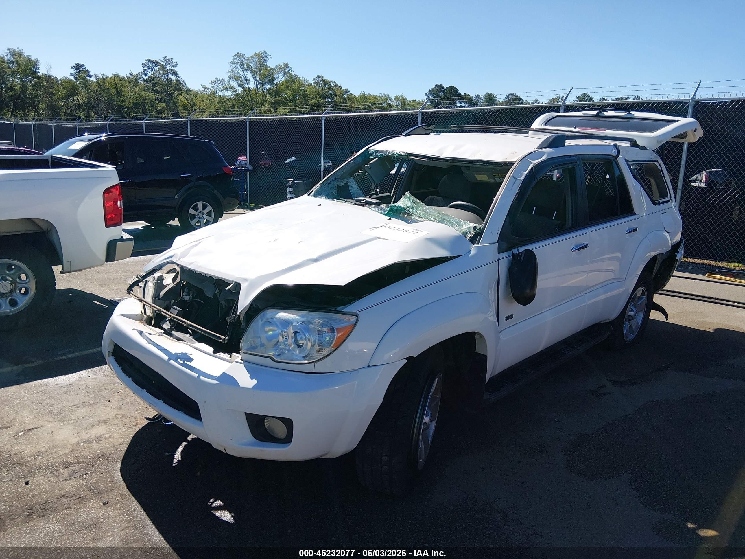 2006 Toyota 4runner Sr5 V6 White vin: JTEZU14R460074763