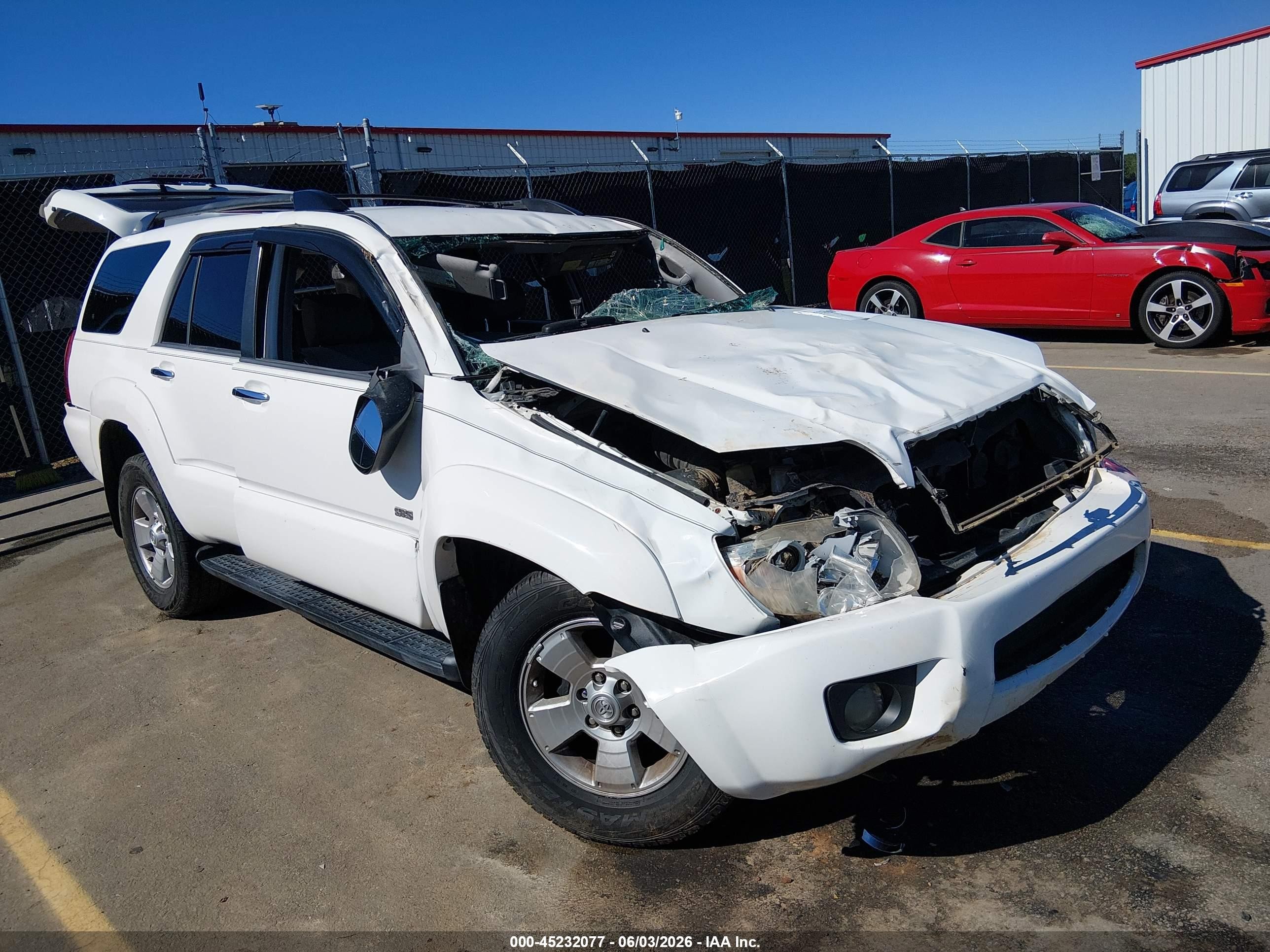 2006 Toyota 4runner Sr5 V6 White vin: JTEZU14R460074763
