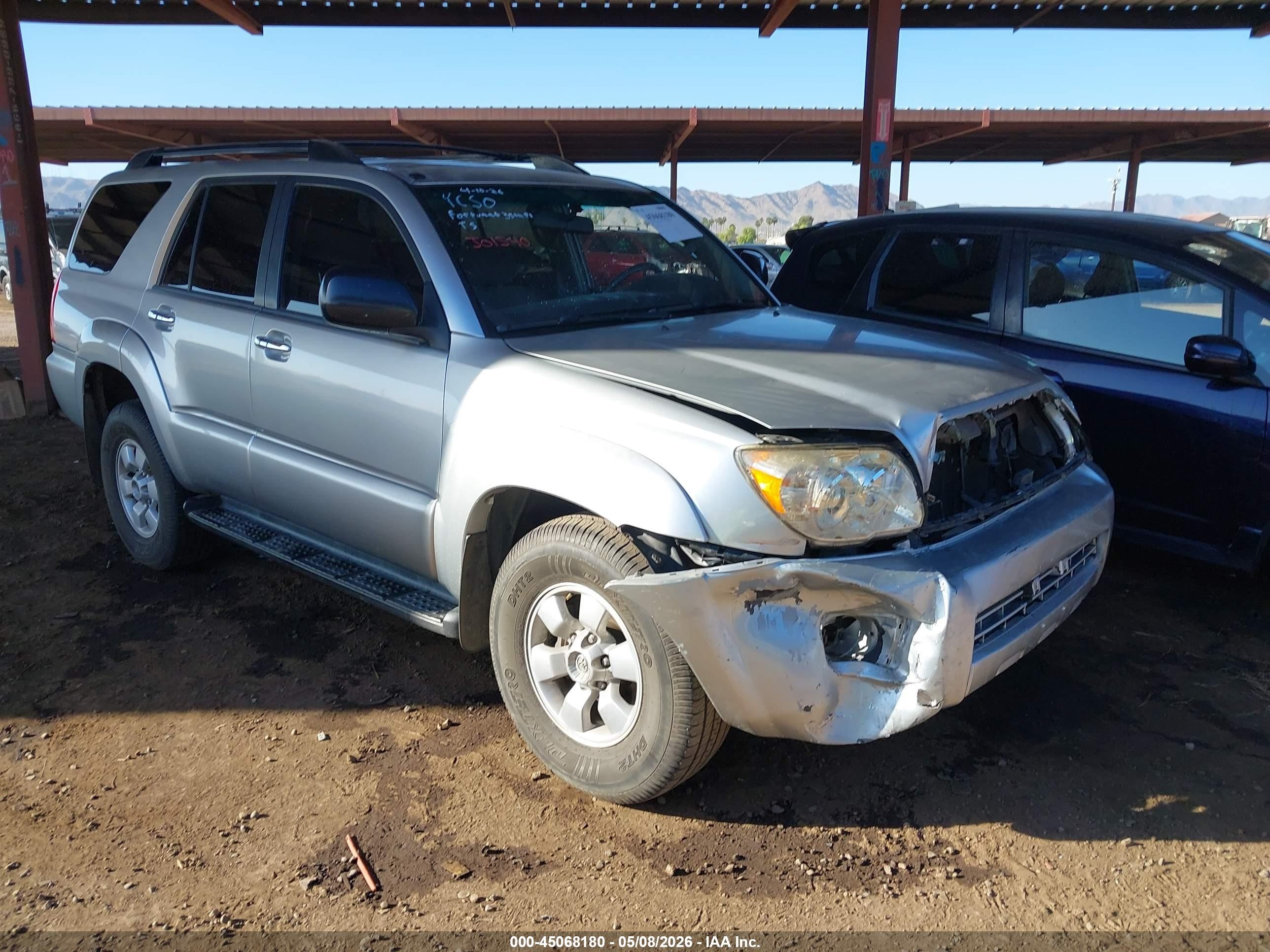 2006 Toyota 4runner Sr5 V6 Gray vin: JTEZU14R460079350