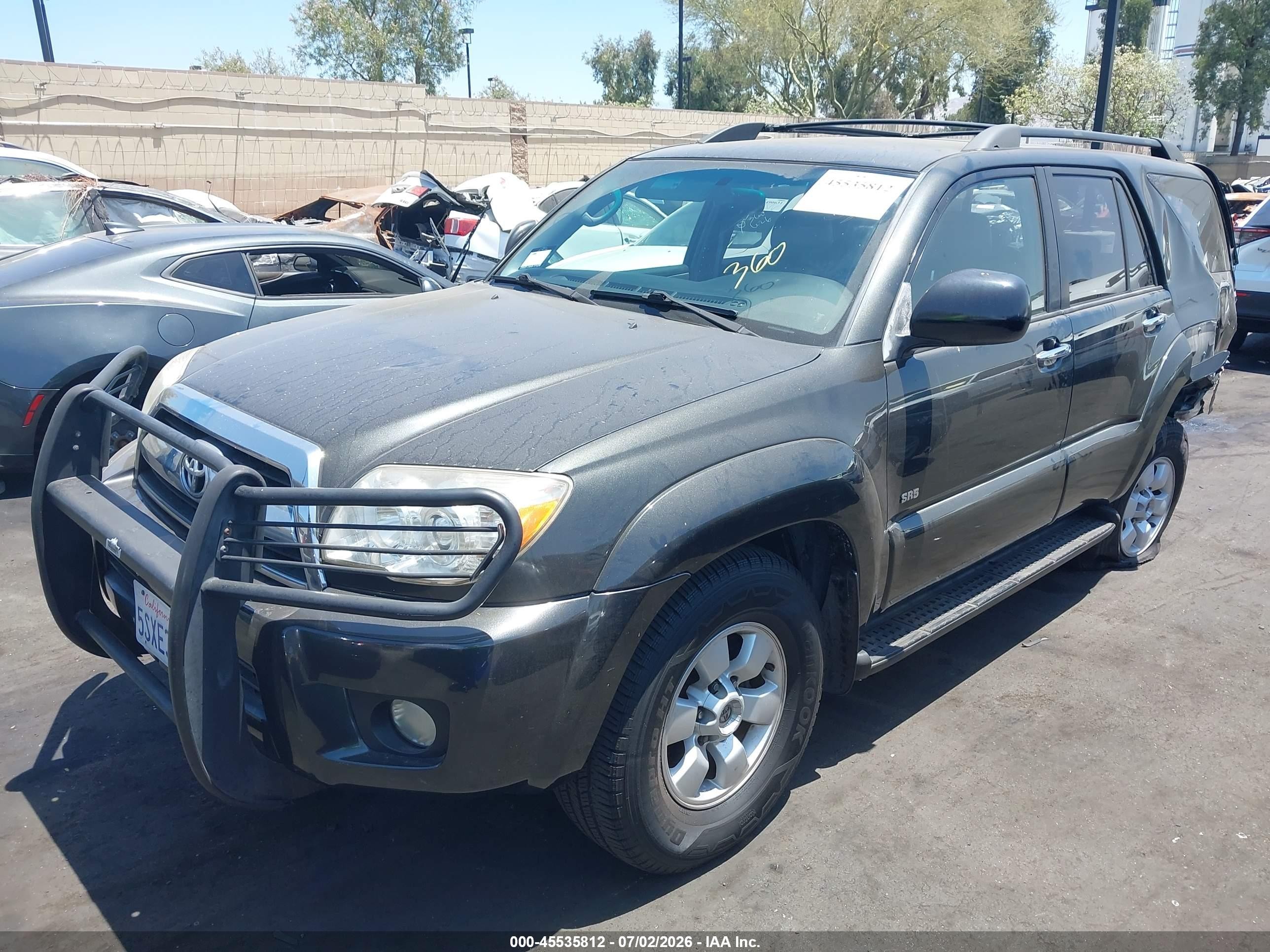 2006 Toyota 4runner Sr5 V6 Black vin: JTEZU14R468048715