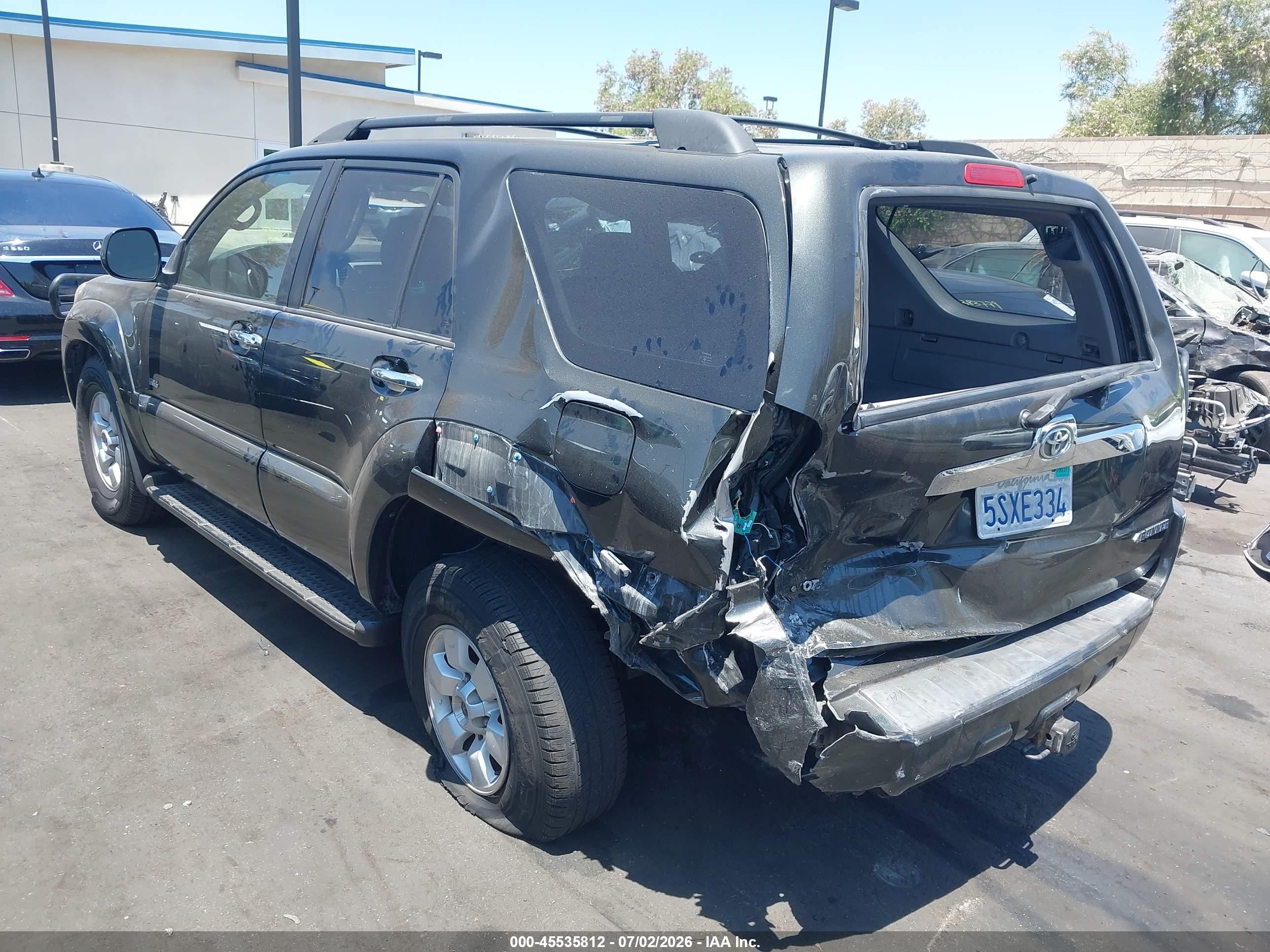 2006 Toyota 4runner Sr5 V6 Black vin: JTEZU14R468048715
