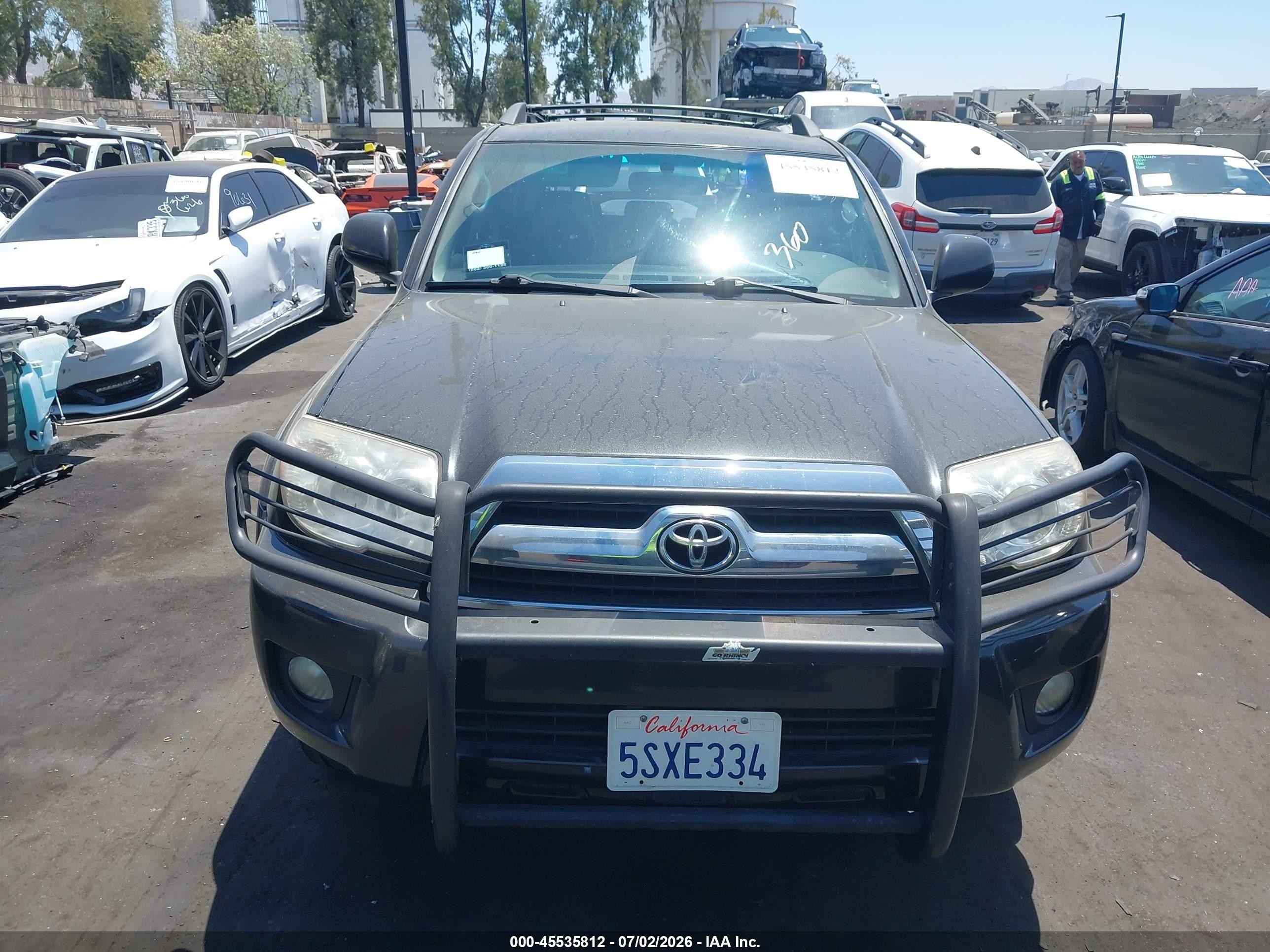 2006 Toyota 4runner Sr5 V6 Black vin: JTEZU14R468048715