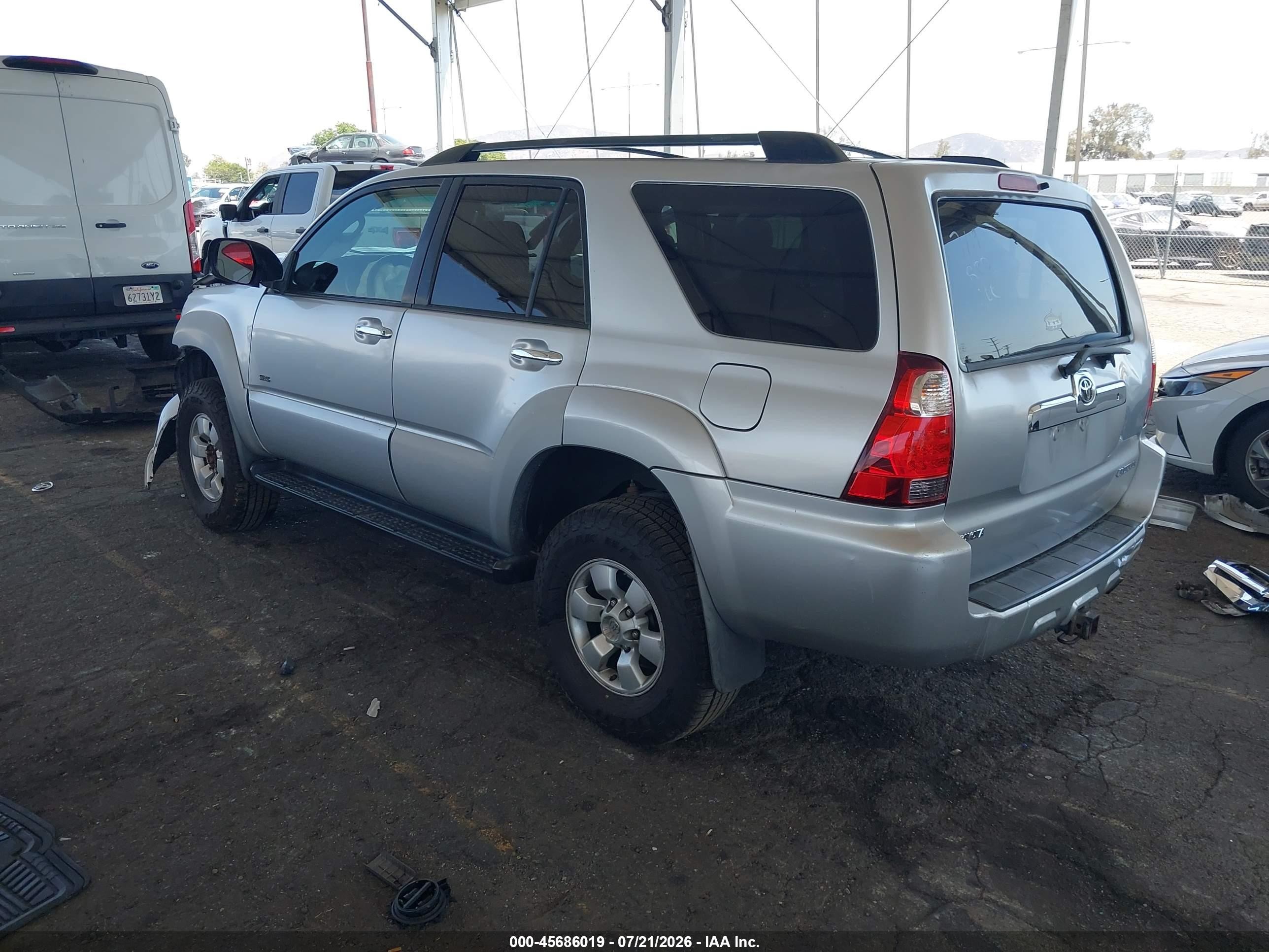 2006 Toyota 4runner Sr5 V6 Silver vin: JTEZU14R468048844