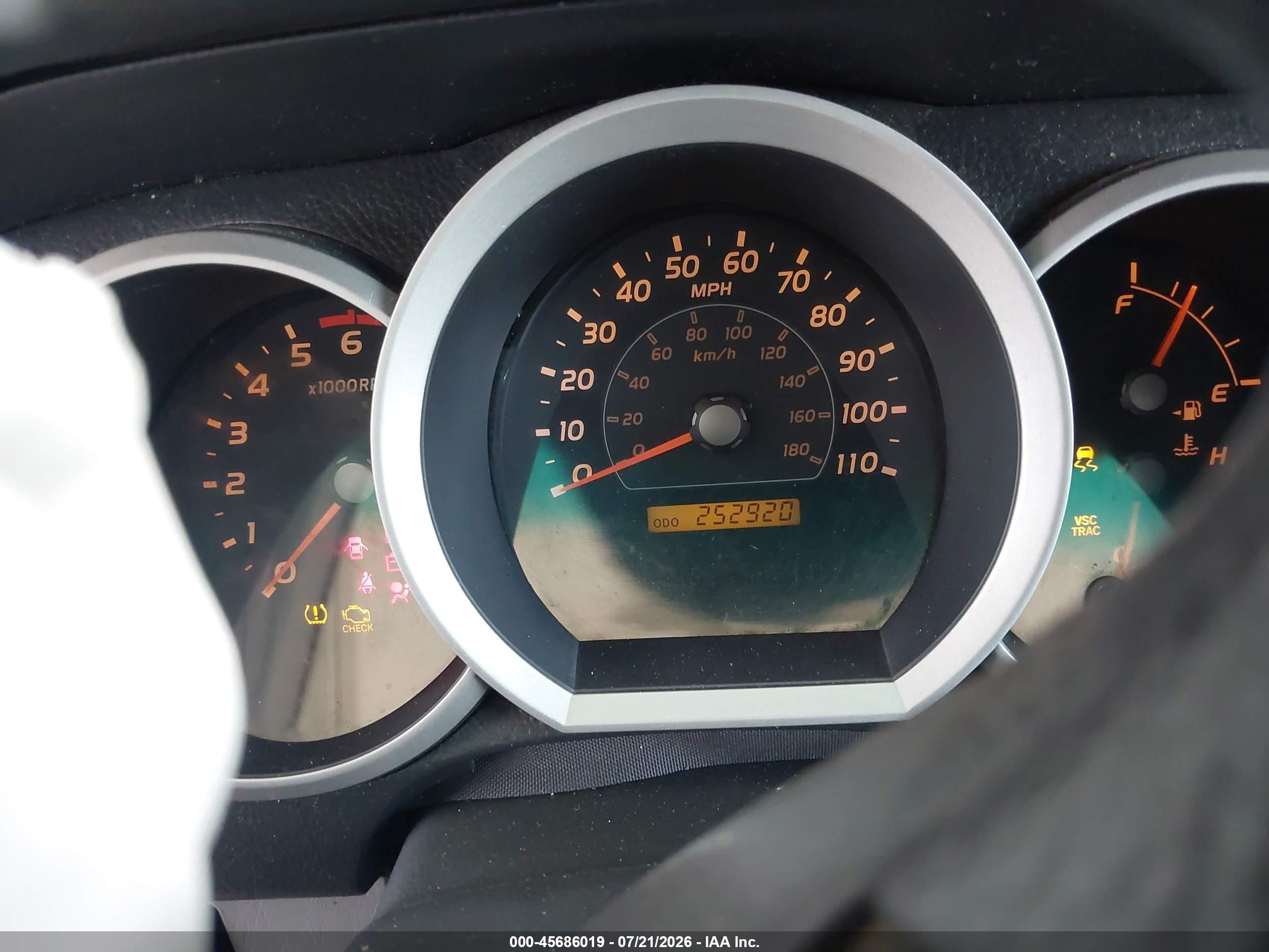 2006 Toyota 4runner Sr5 V6 Silver vin: JTEZU14R468048844