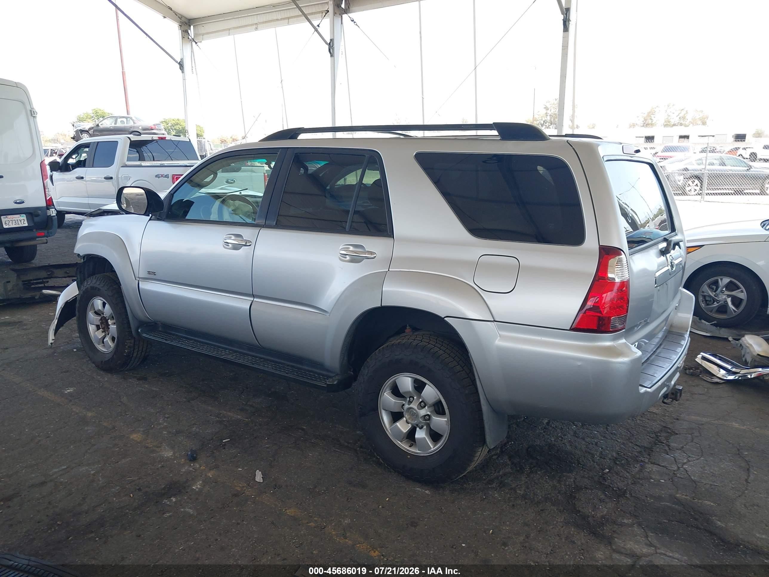 2006 Toyota 4runner Sr5 V6 Silver vin: JTEZU14R468048844