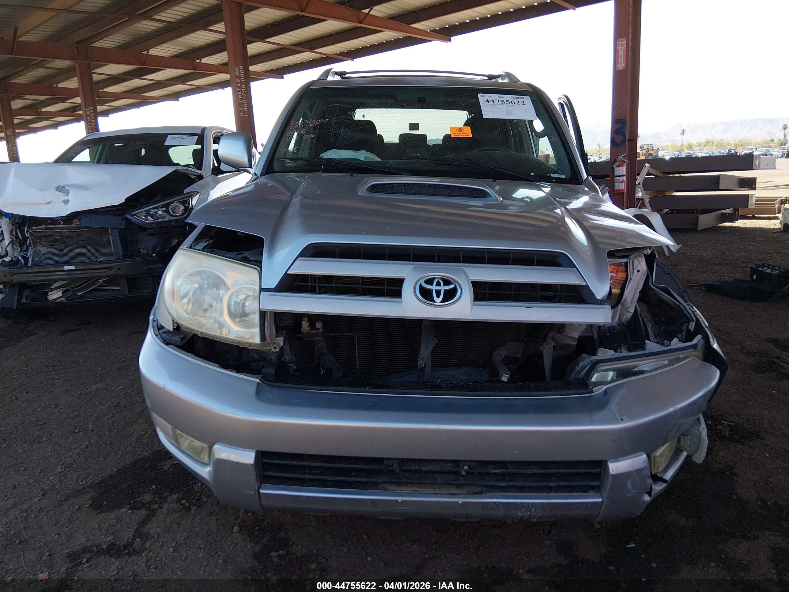 2003 Toyota 4runner Sr5 Sport V6 Silver vin: JTEZU14R538007988